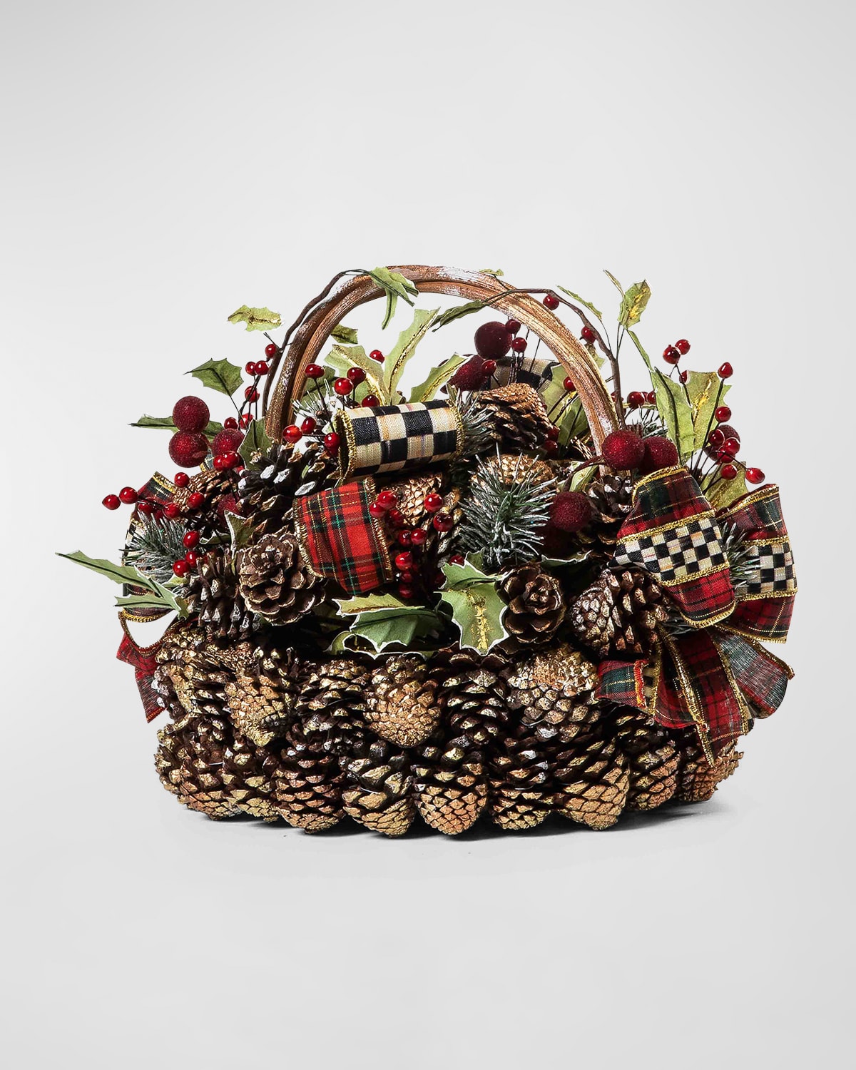 Tartastic Pinecone Christmas Basket Arrangement