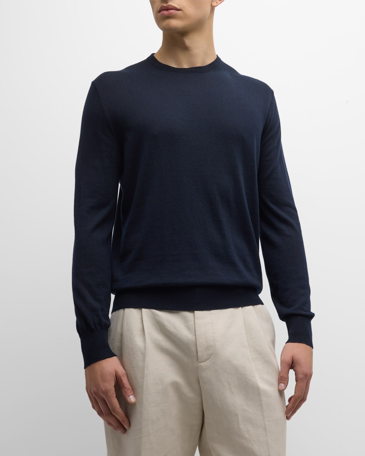 Men's Girocollo Cash Light Crewneck Sweater