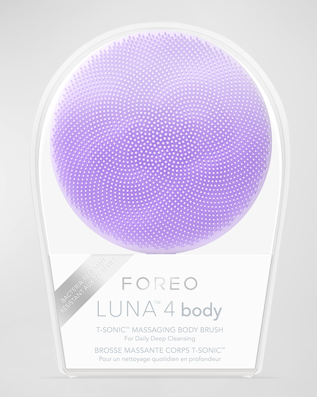 Shop Foreo Luna 4 Body Massaging Body Brush In Lavender