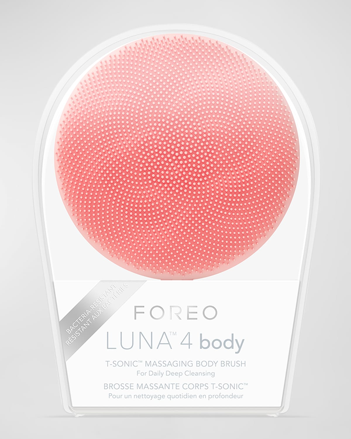 Shop Foreo Luna 4 Body Massaging Body Brush In Peach Perfect