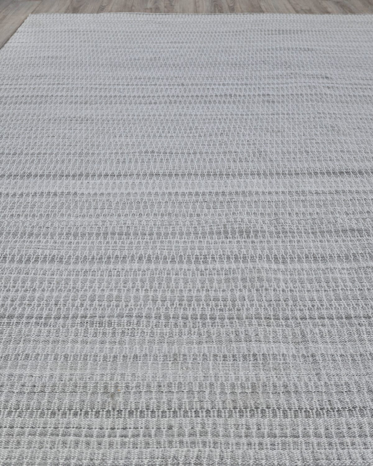 Shop Exquisite Rugs Tate Indoor/outdoor Flat-weave Rug, 6' X 9' In Silver/gray