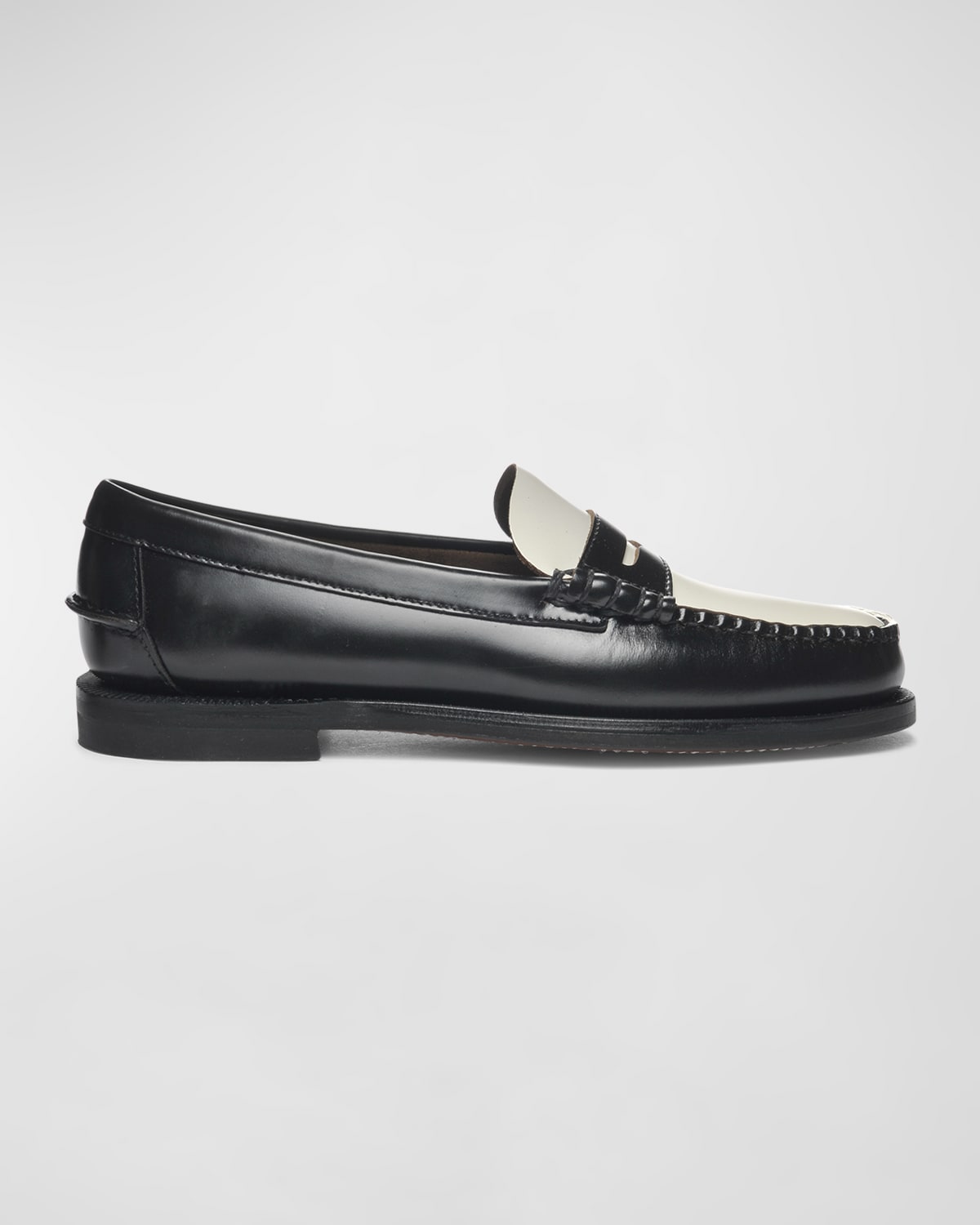 Sebago Classic Dan Loafer Black/white In Black-white