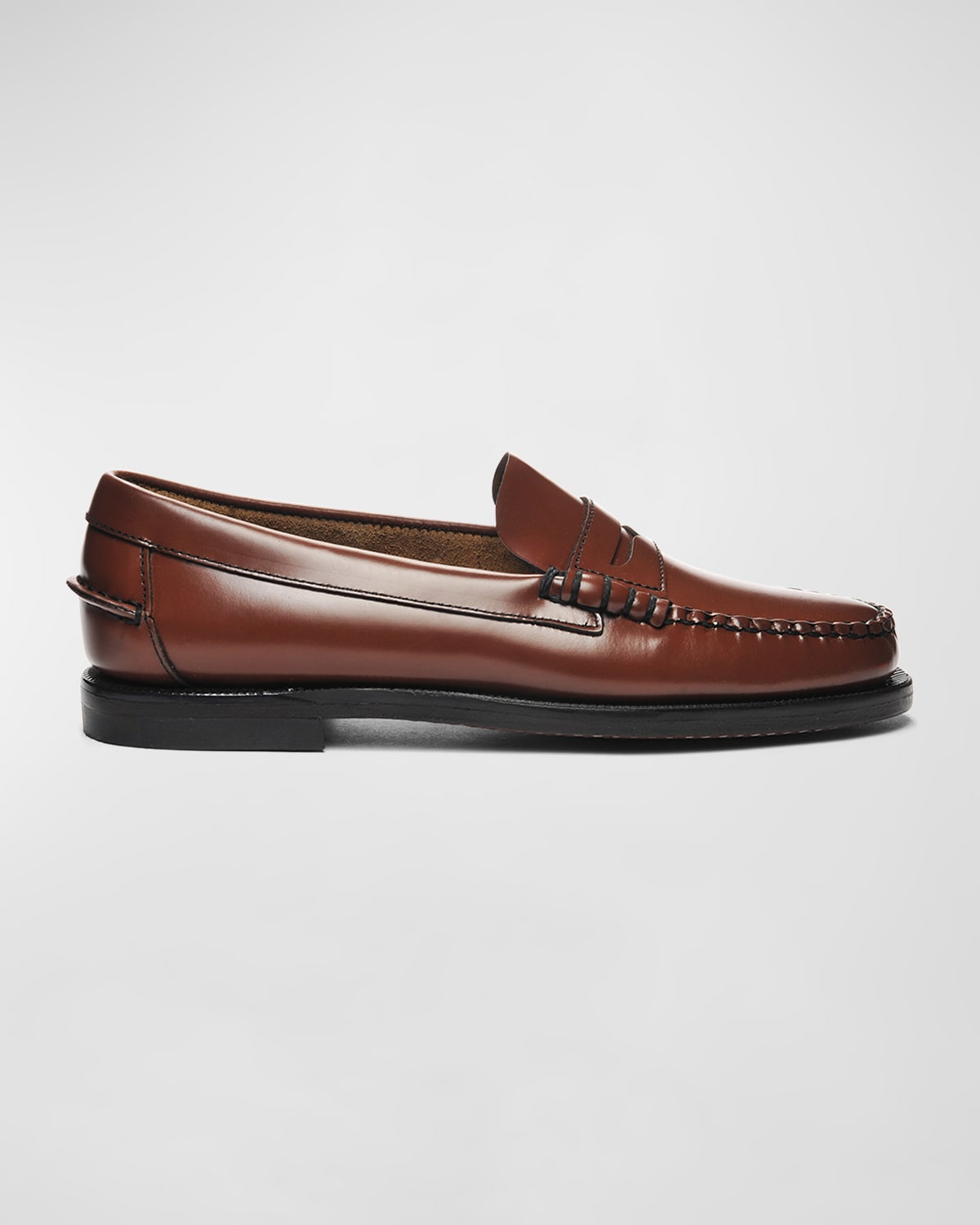 Shop Sebago Classic Dan Leather Penny Loafers In Brown