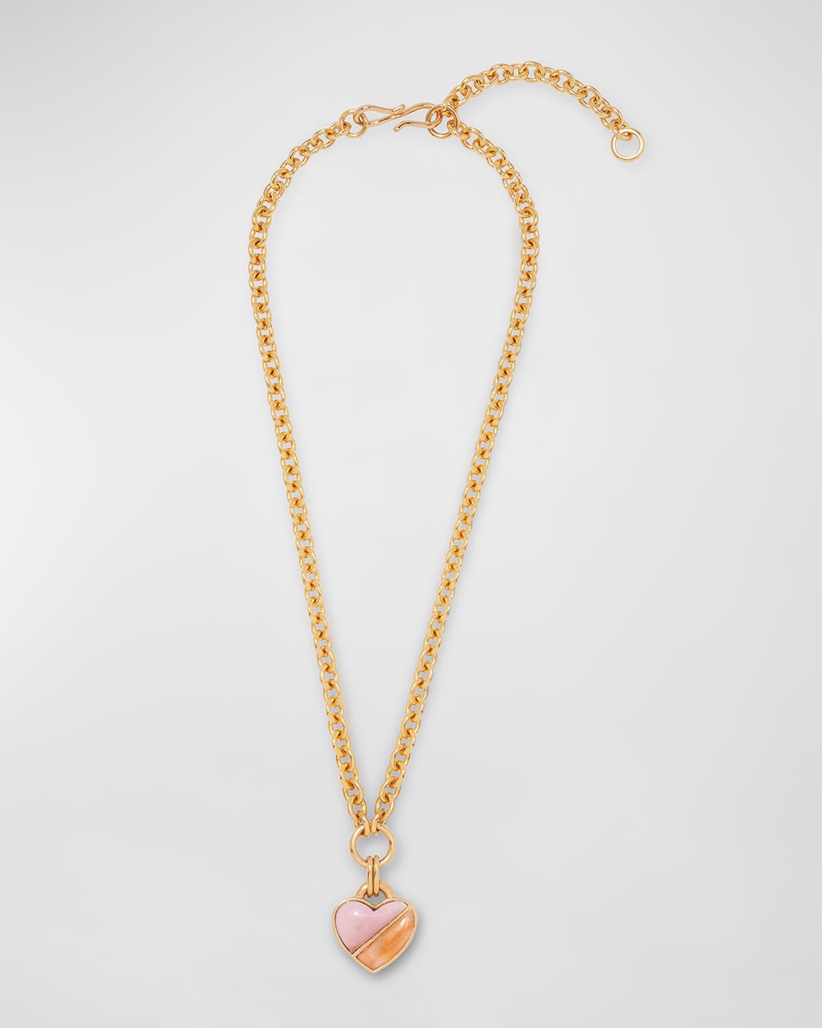 Lizzie Fortunato Atlantic Heart Necklace with Opal