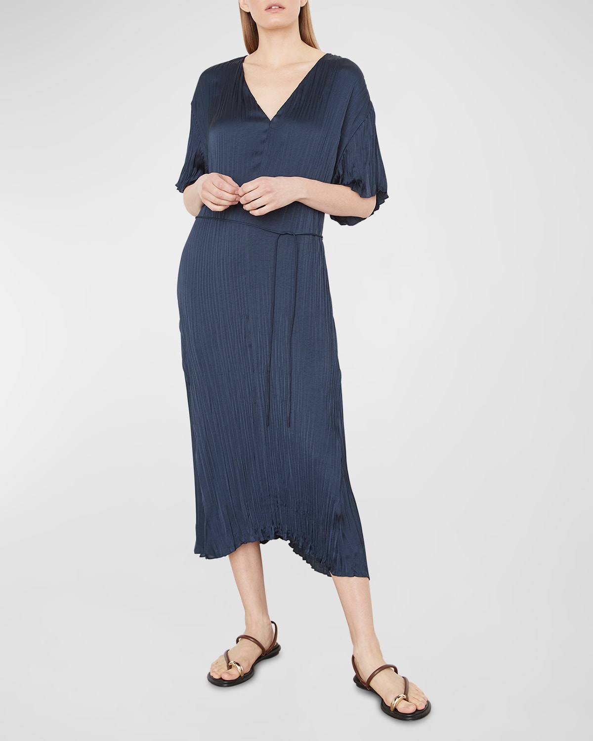 Vince v store neck dress