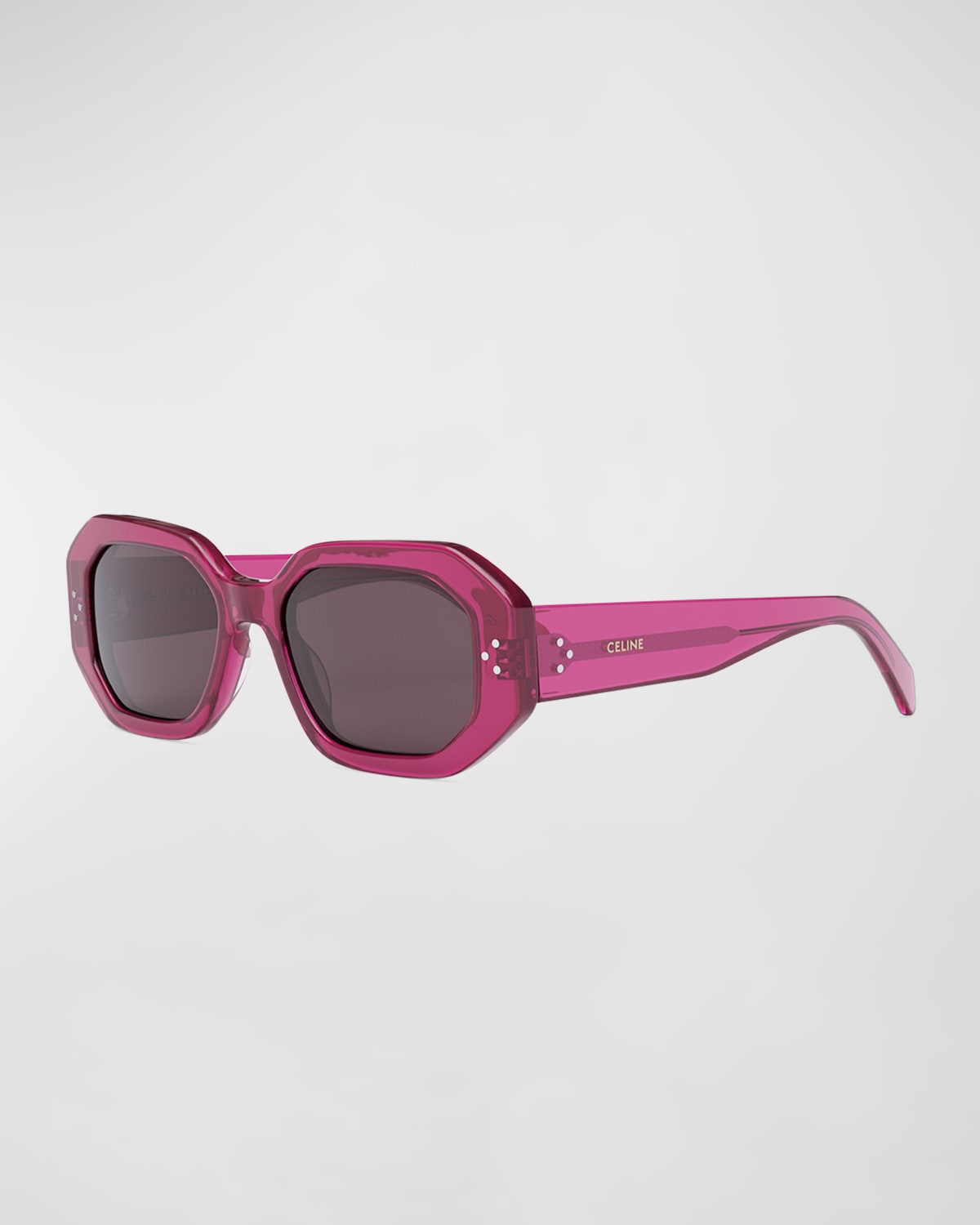 Celine Bold 3 Dots In Shiny Violet Brow