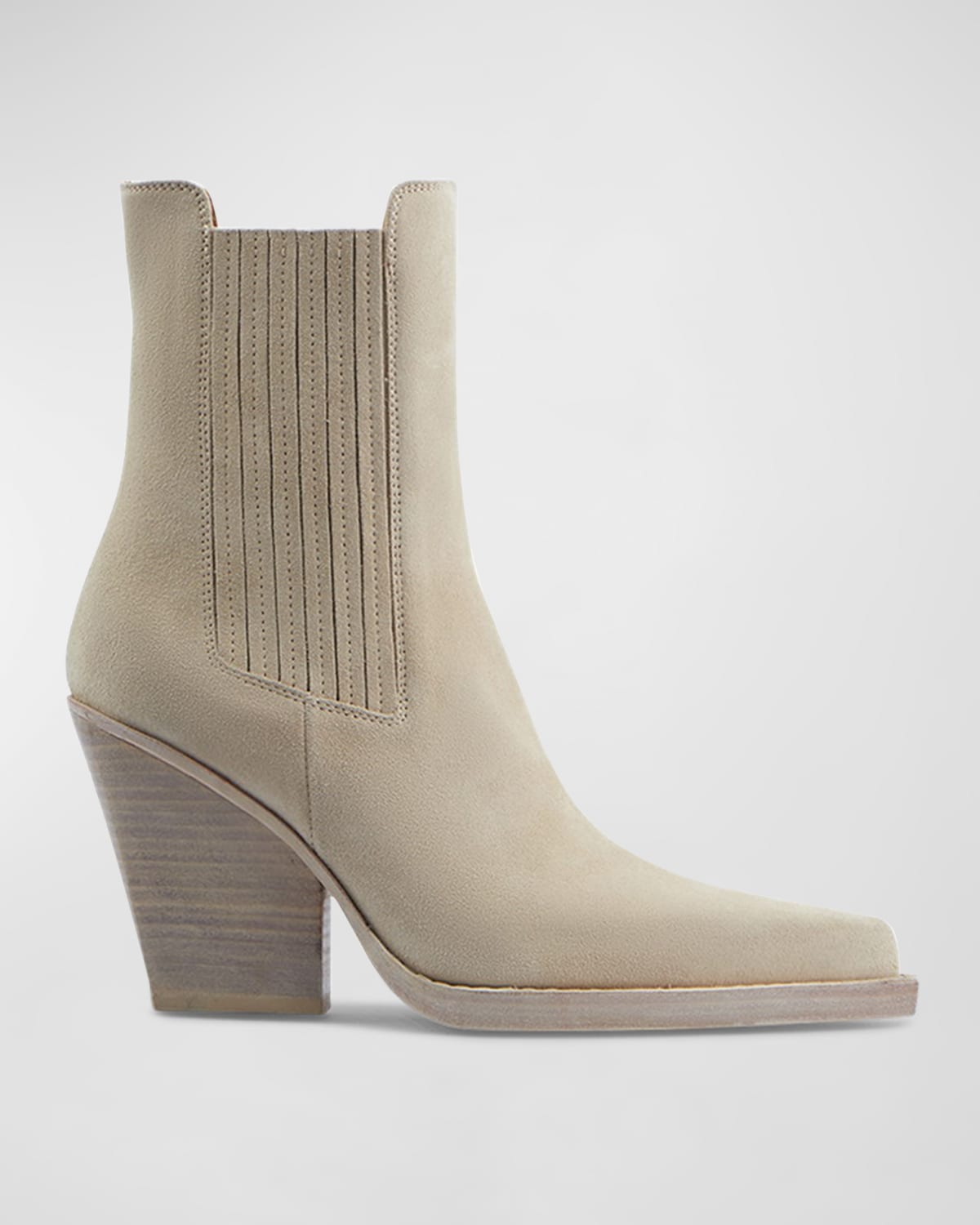 PARIS TEXAS DALLAS SUEDE WESTERN ANKLE BOOTS