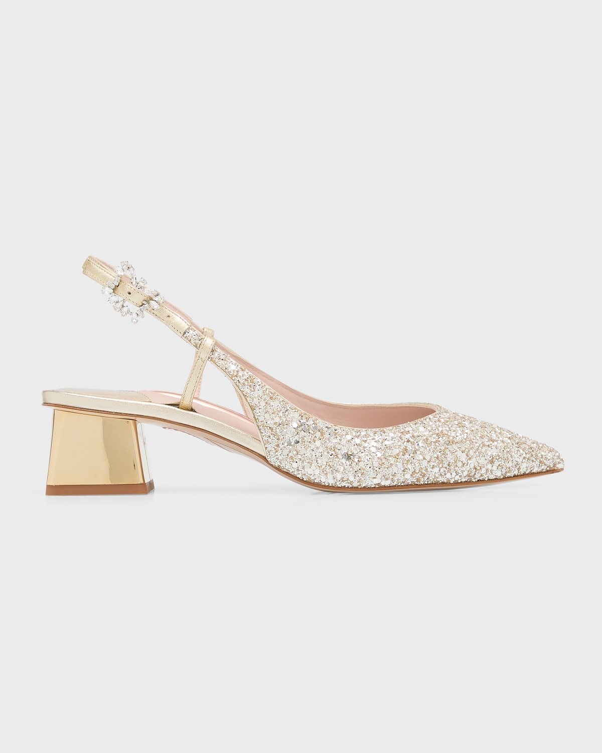 Grace Glitter Slingback Pumps