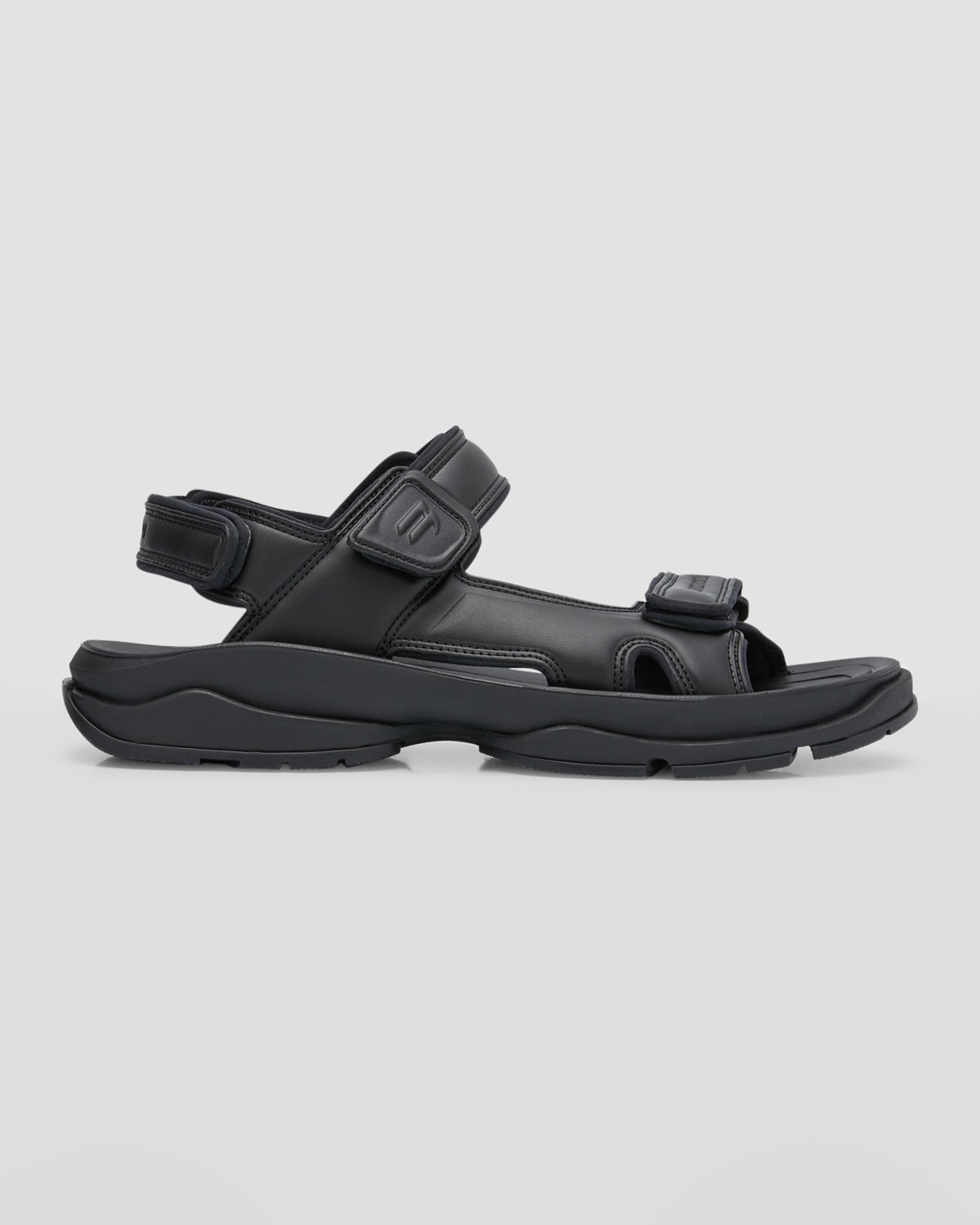 Shop Balenciaga Men's Tourist Sandal In 1000 Black