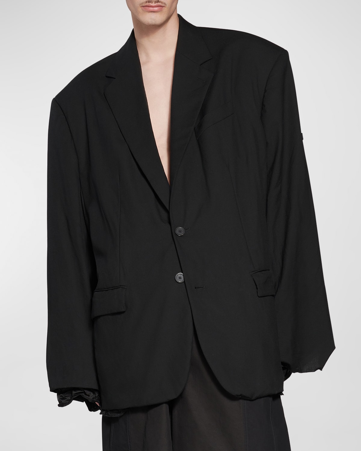 Balenciaga Skater Tailored Jacket In 1000 Black