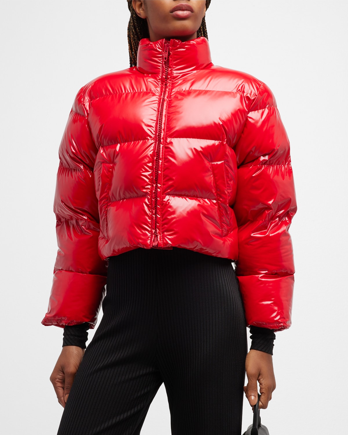 Shop Balenciaga Shrunk Puffer In 6400 Red