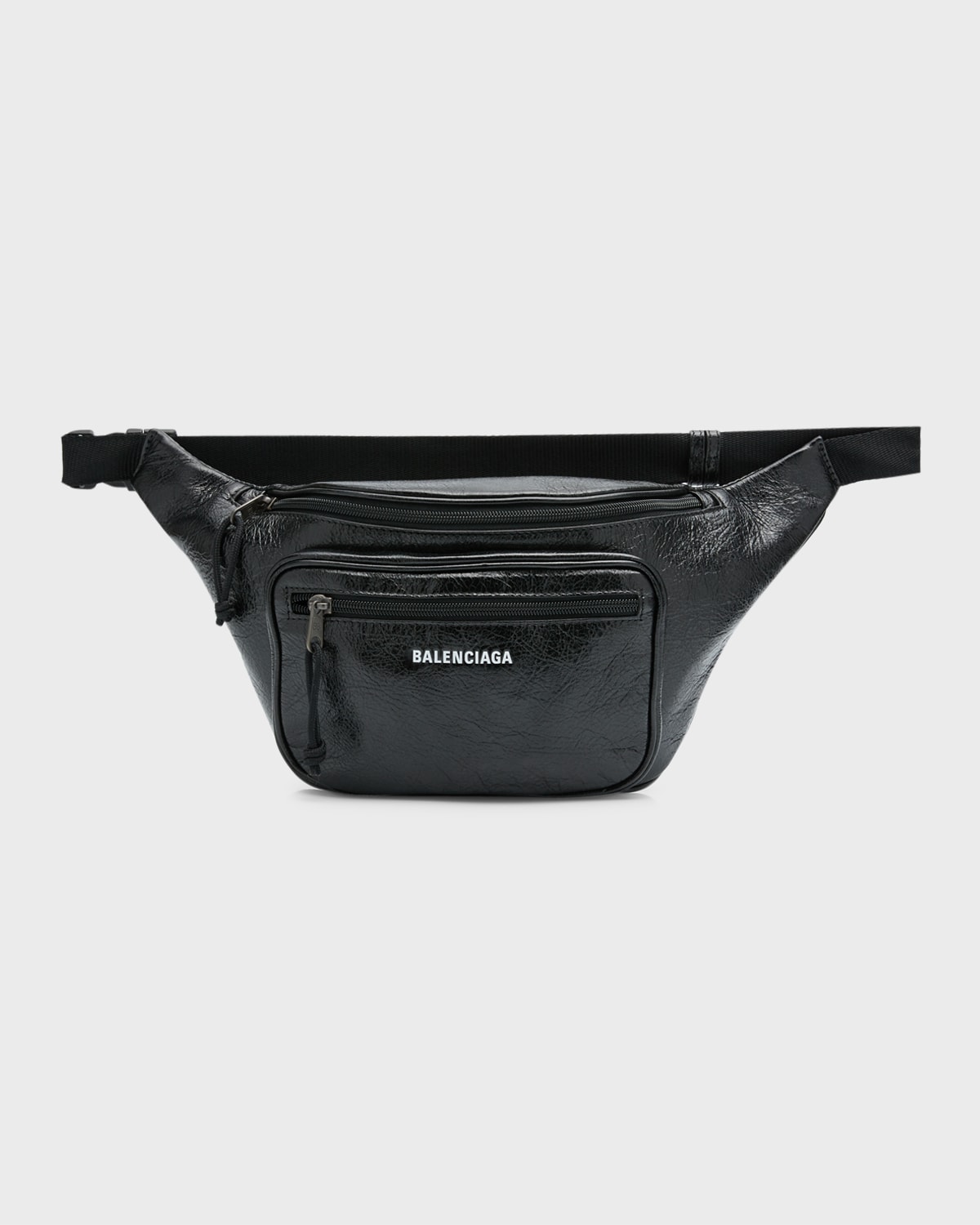 Shop Balenciaga Men's Explorer Beltpack In Black