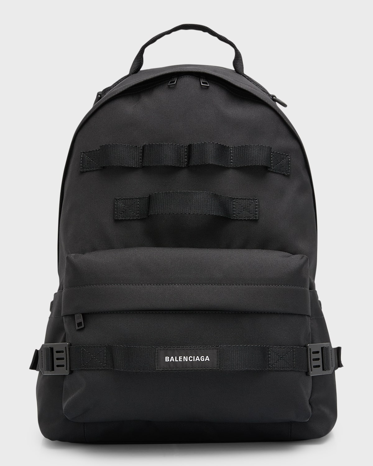 Shop Balenciaga Men's Army Medium Multicarry Backpack In 1000 Black