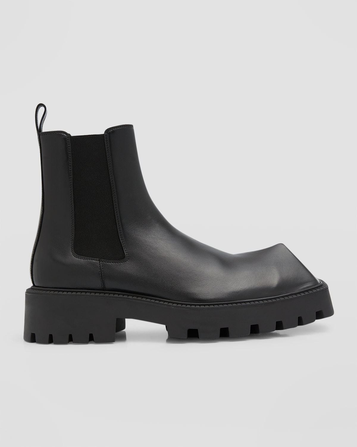Balenciaga Men Rhino Ankle Boots In Black