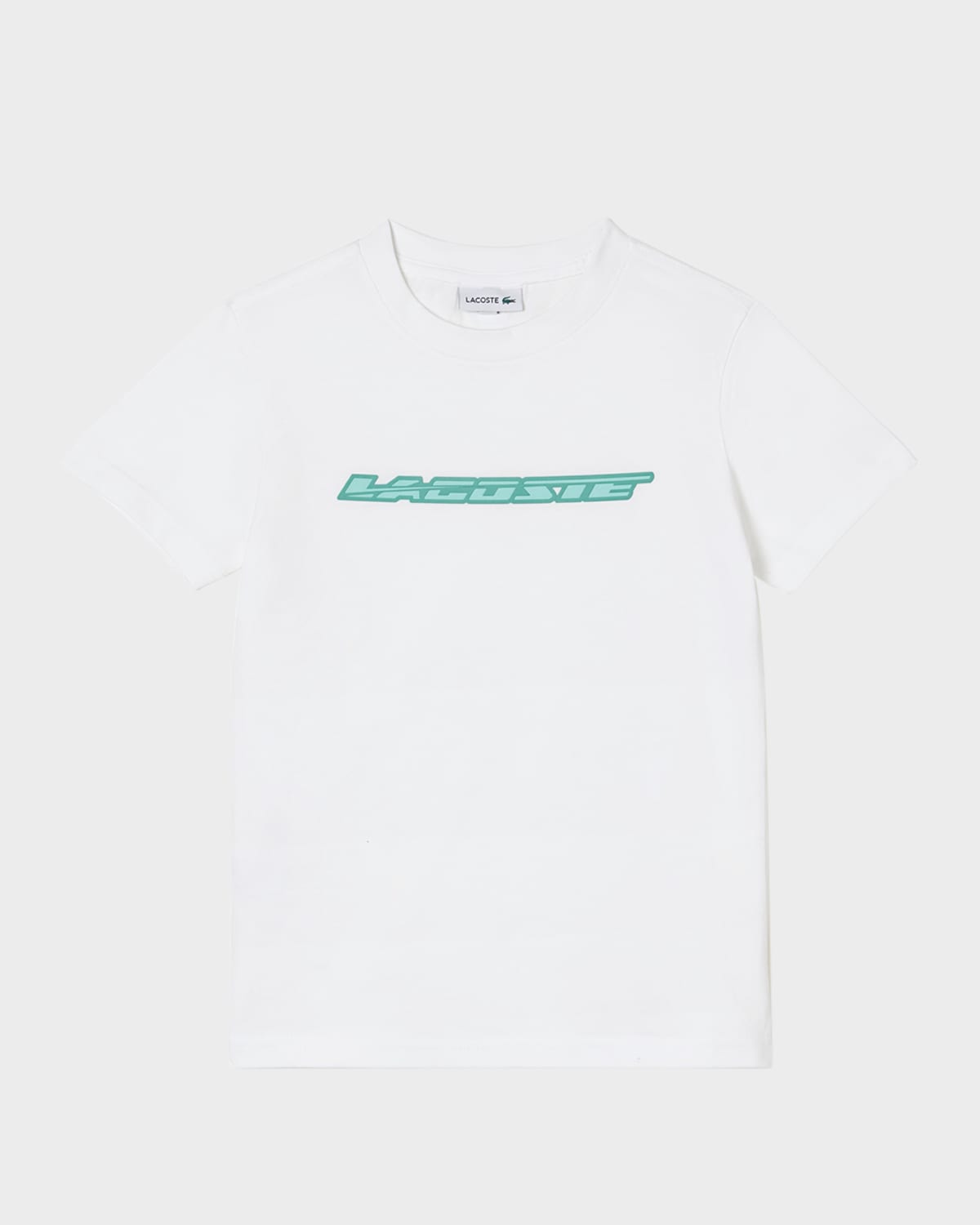 Lacoste Kids' Boy's Classic Logo-print T-shirt In White