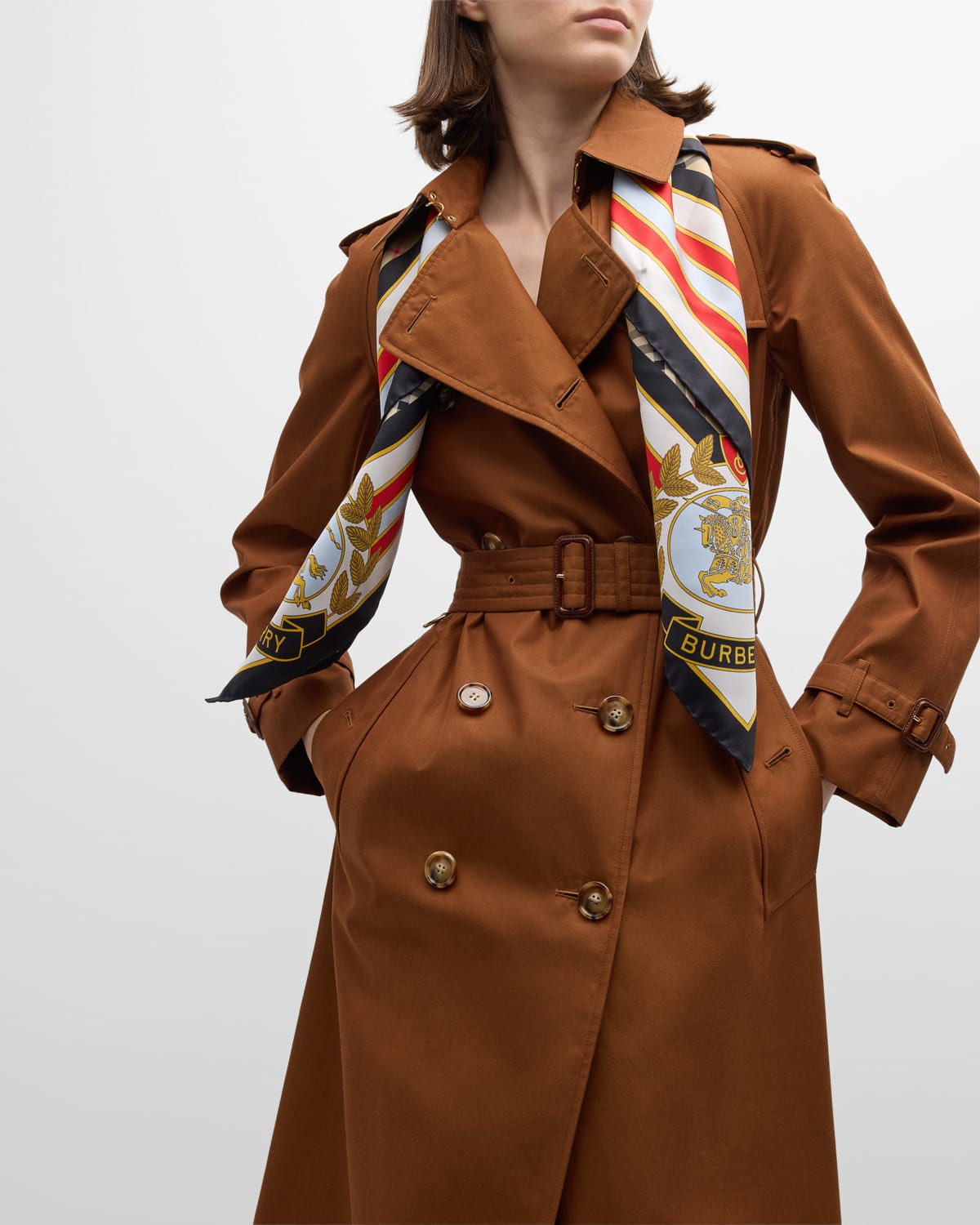 Burberry crest scarf cheap