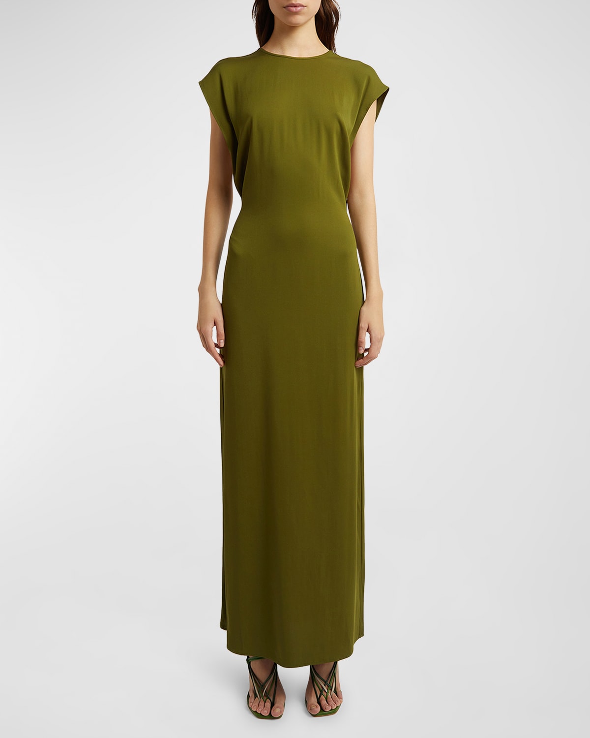 christopher esber open back dress strapless open back dress Christopher Esber Sculptured Pleated Rib Dress