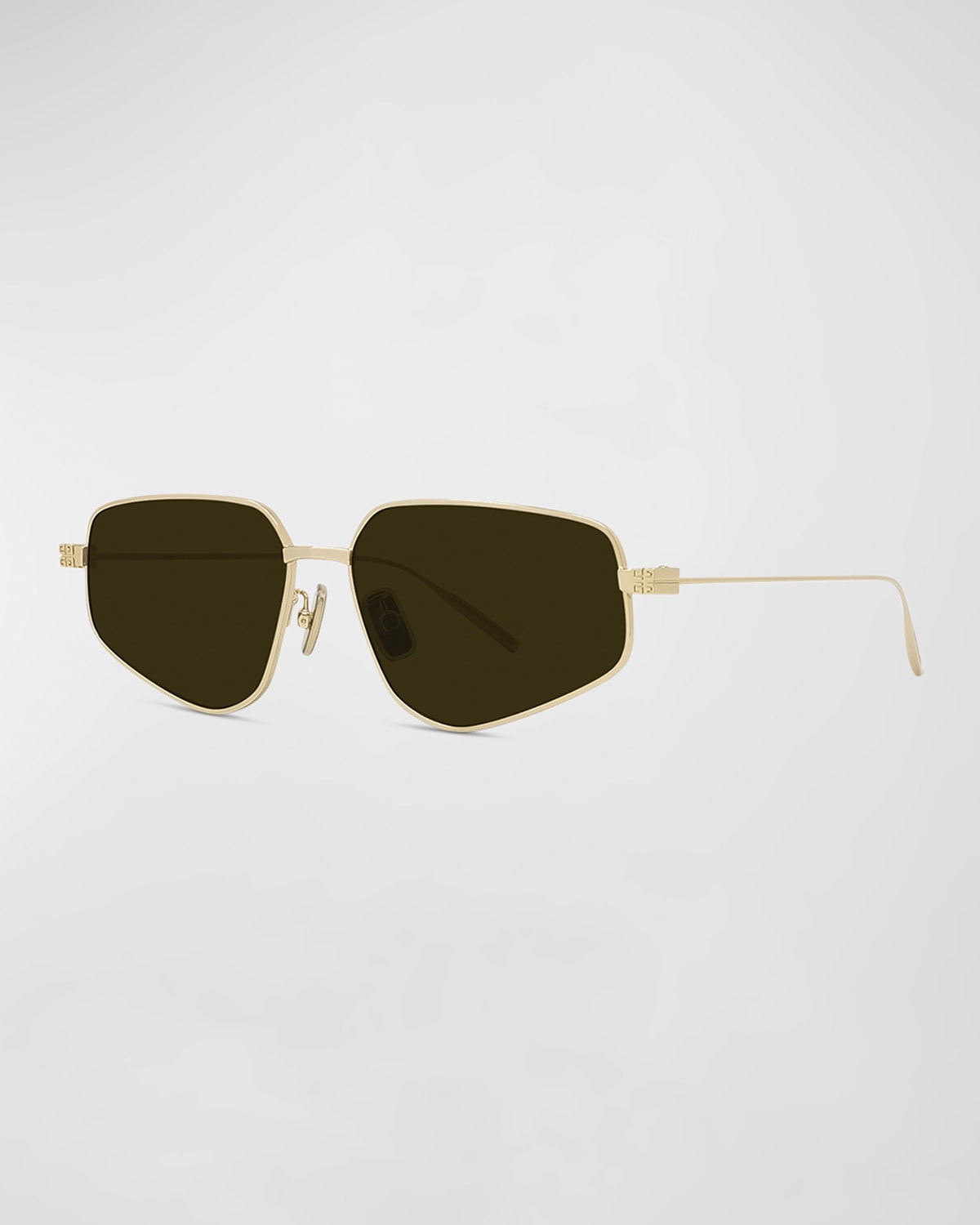 Givenchy Unisex Gv Speed Metal Aviator Sunglasses In Endura Gold