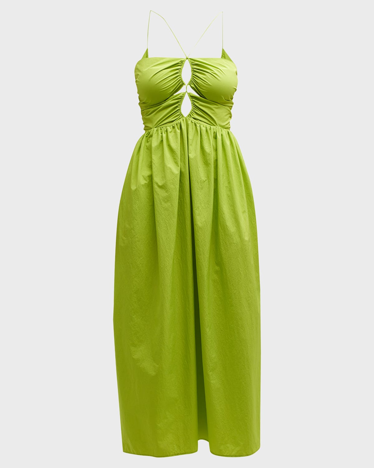 RAILS SILVIA VOLUMINOUS HALTER MAXI DRESS