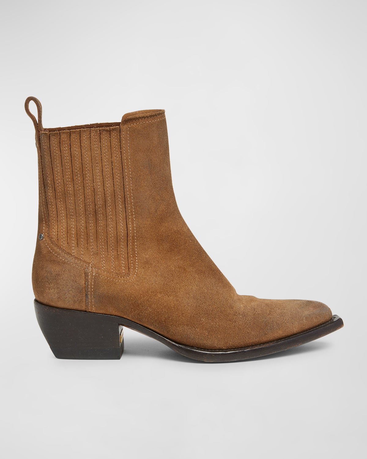 Shop Golden Goose Debbie Beatles Suede Ankle Boots In Brown