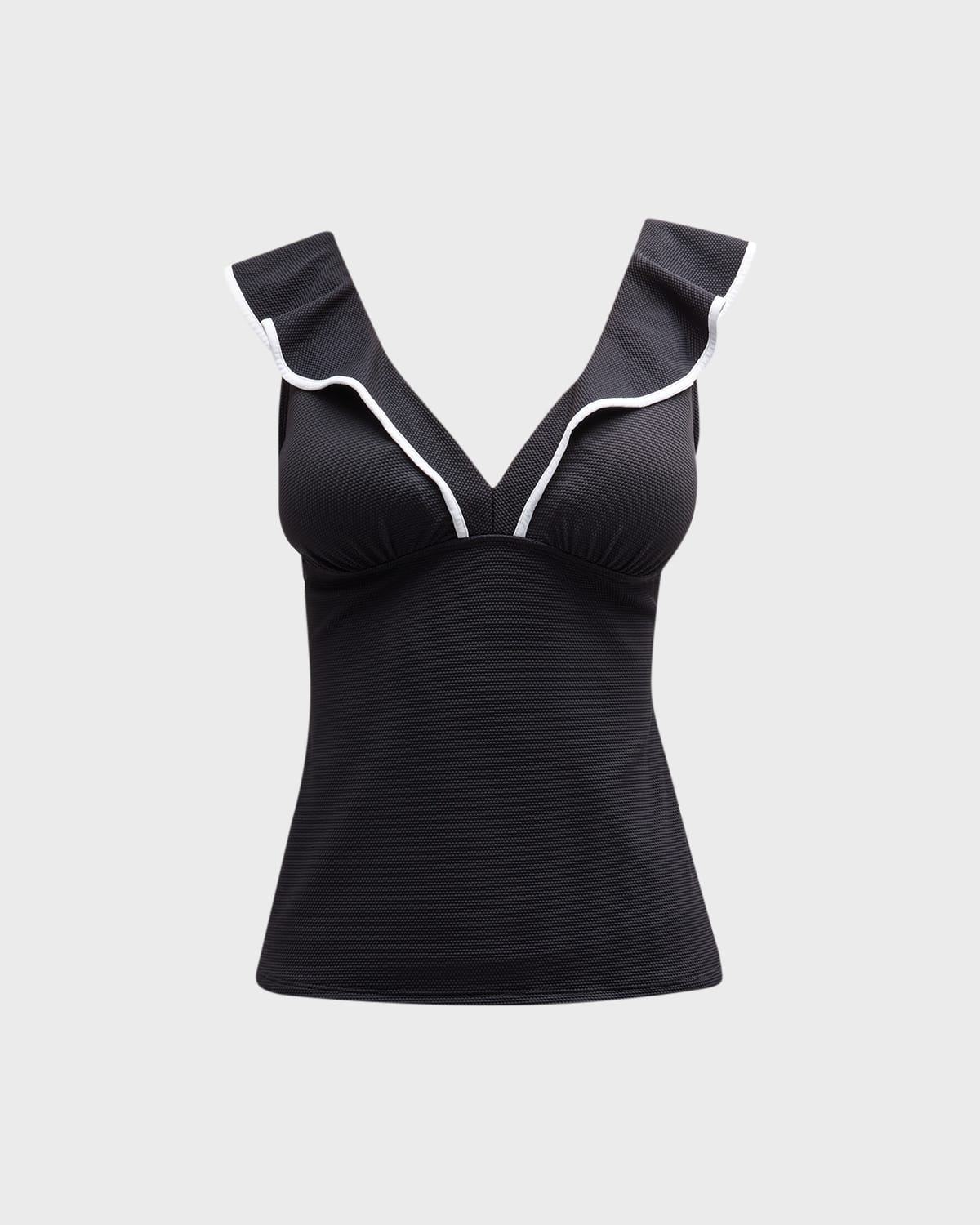 TOMMY BAHAMA ISLAND CAYS CABANA RUFFLE TANKINI SWIM TOP
