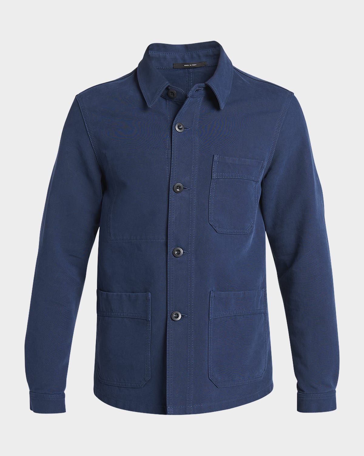 Tom Ford Double Weft Twill Chore Jacket In French Blue