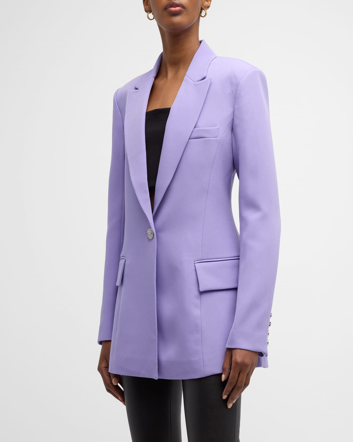 RETROFÉTE KRISTEN OVERSIZED PEAK-LAPEL BLAZER