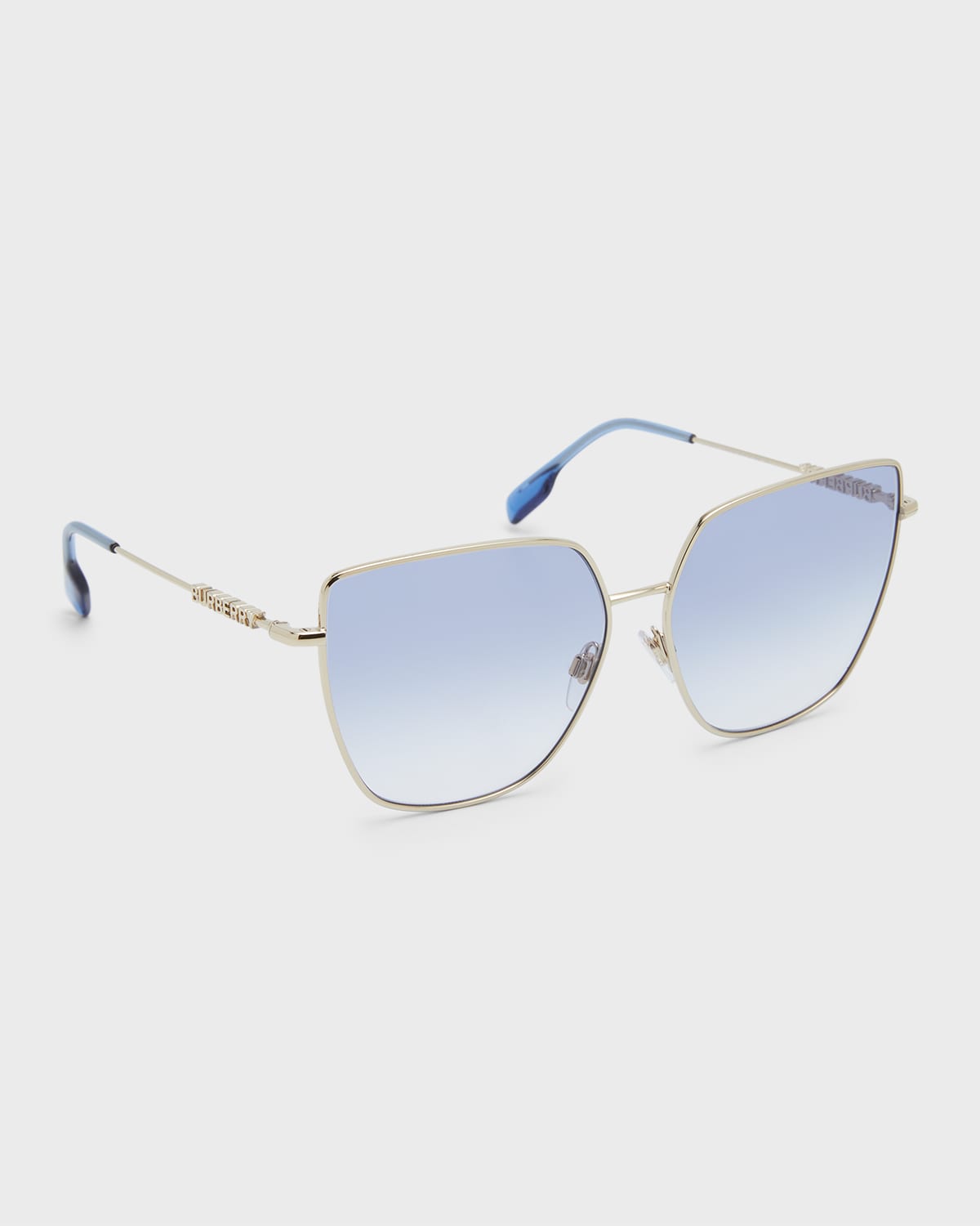 Burberry Alexis 61mm Gradient Irregular Sunglasses In Gold