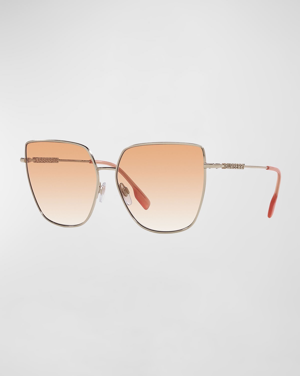 Burberry Be314361 Metal & Plastic Butterfly Sunglasses In Red