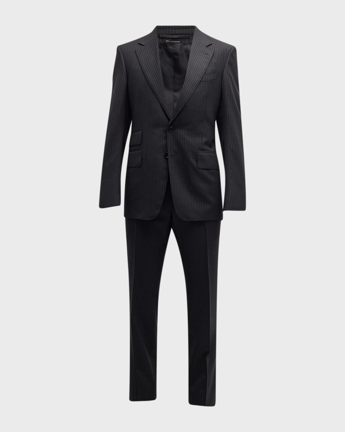 Tom Ford Men's Shelton Pinstripe Suit In Dark Grey