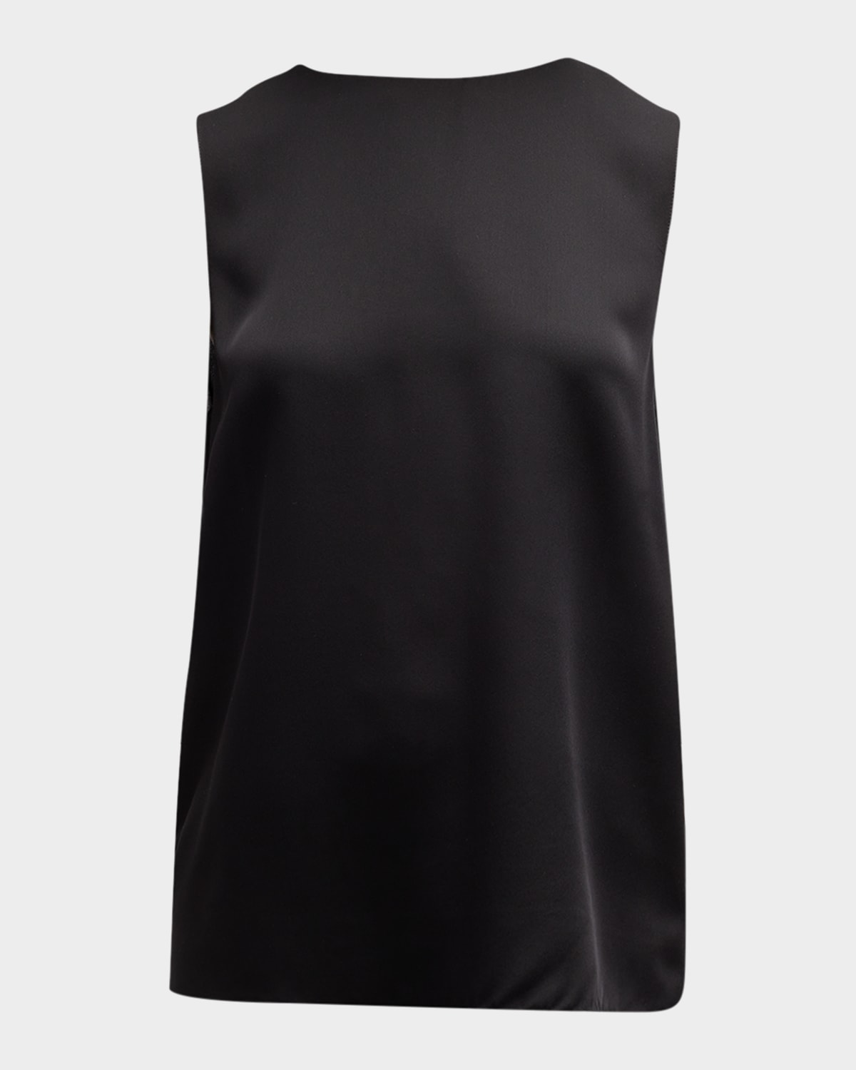 Theory Black Crewneck Top With Ruched Details On The Front In Blk