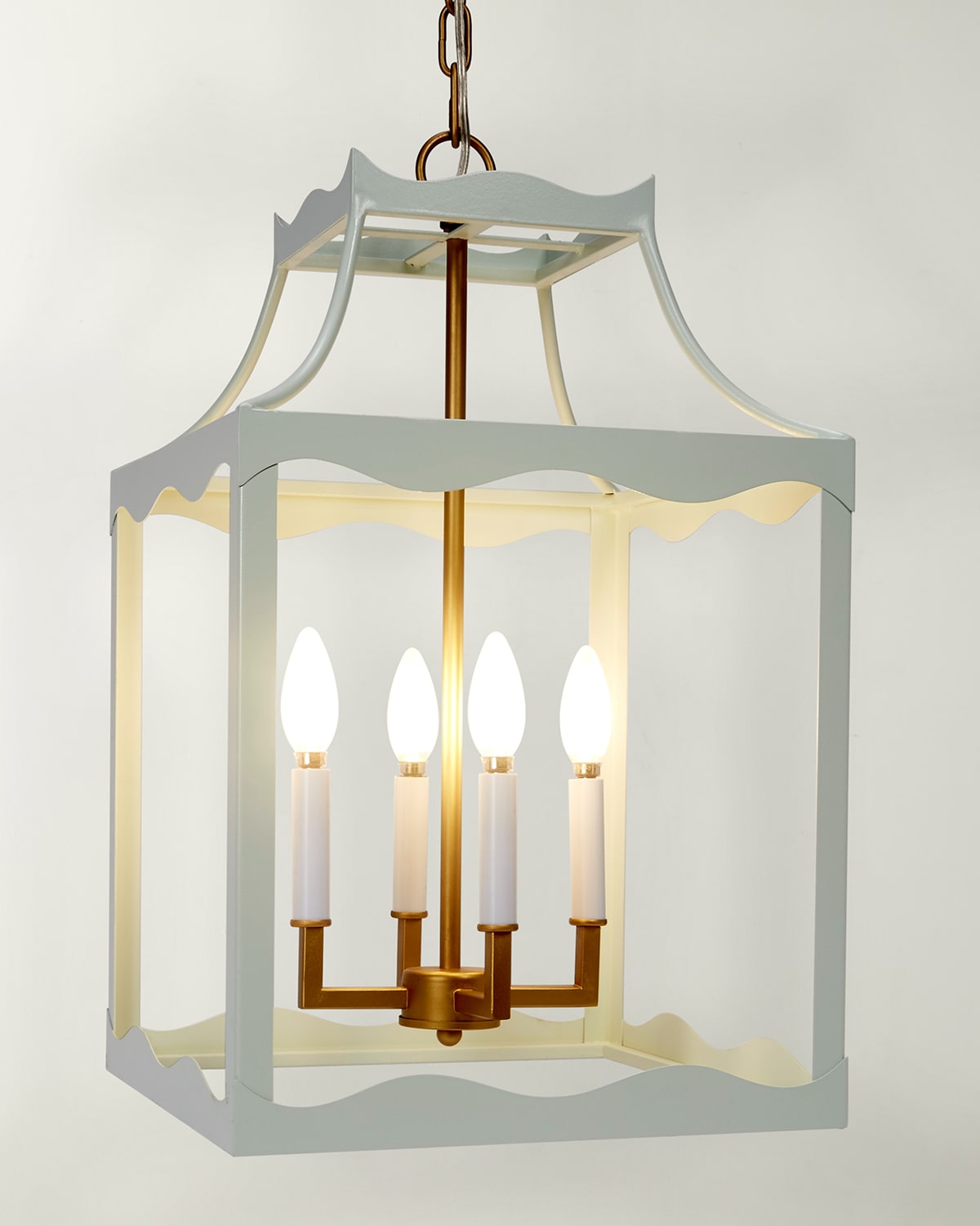 Old World Design Sylvie Lantern Chandelier In Light Blue