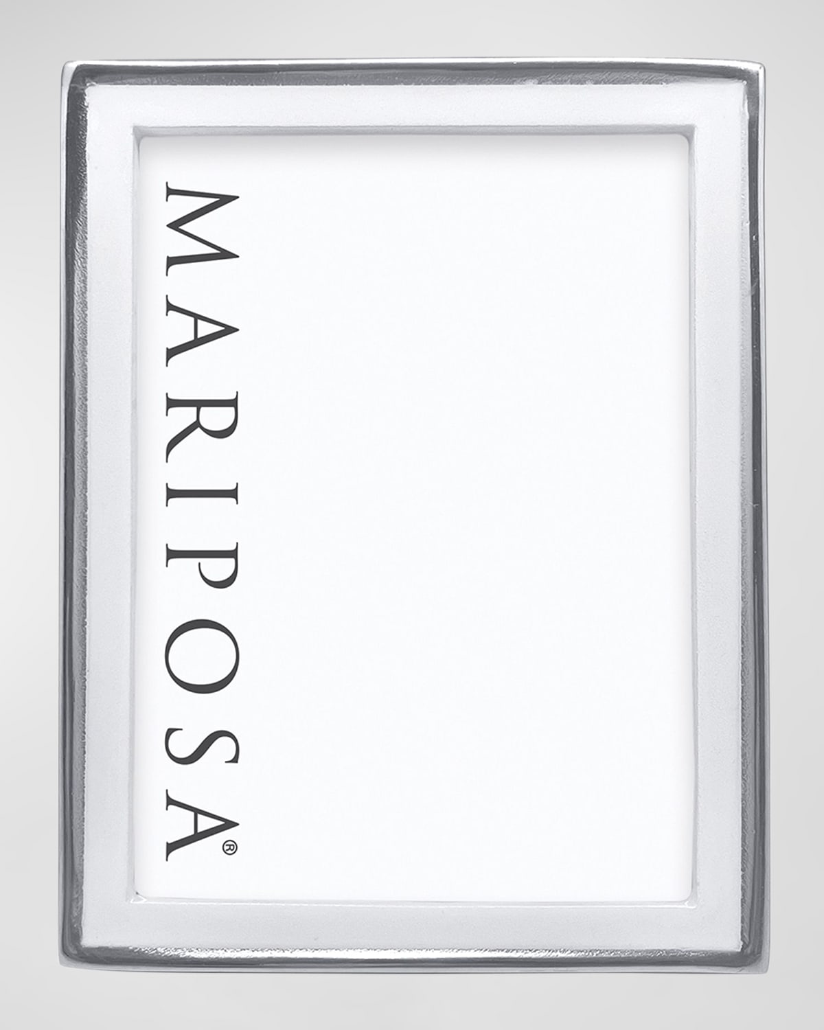 MARIPOSA SIGNATURE WHITE PICTURE FRAME, 5" X 7"