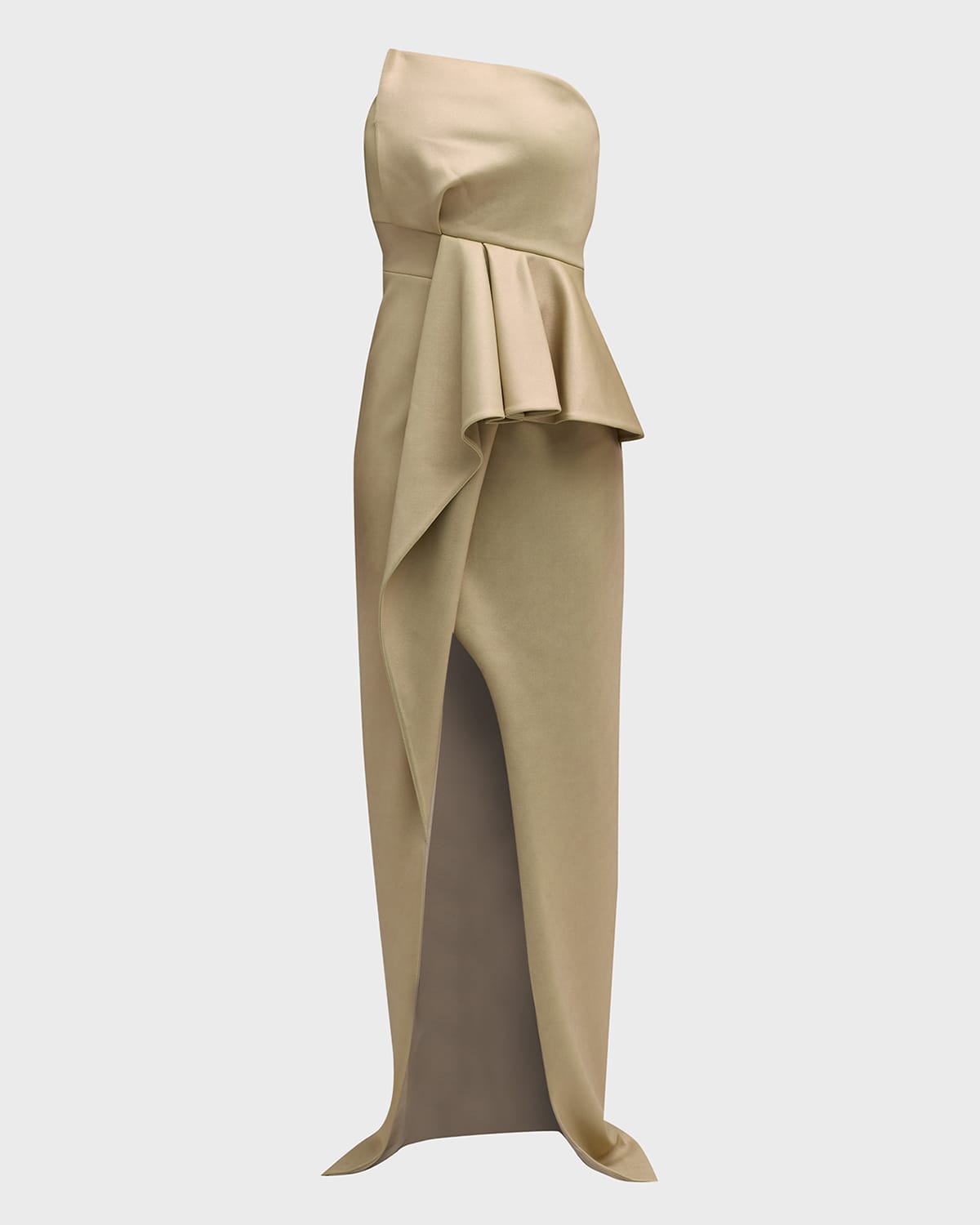 Jonas Strapless Ruffle Column Gown