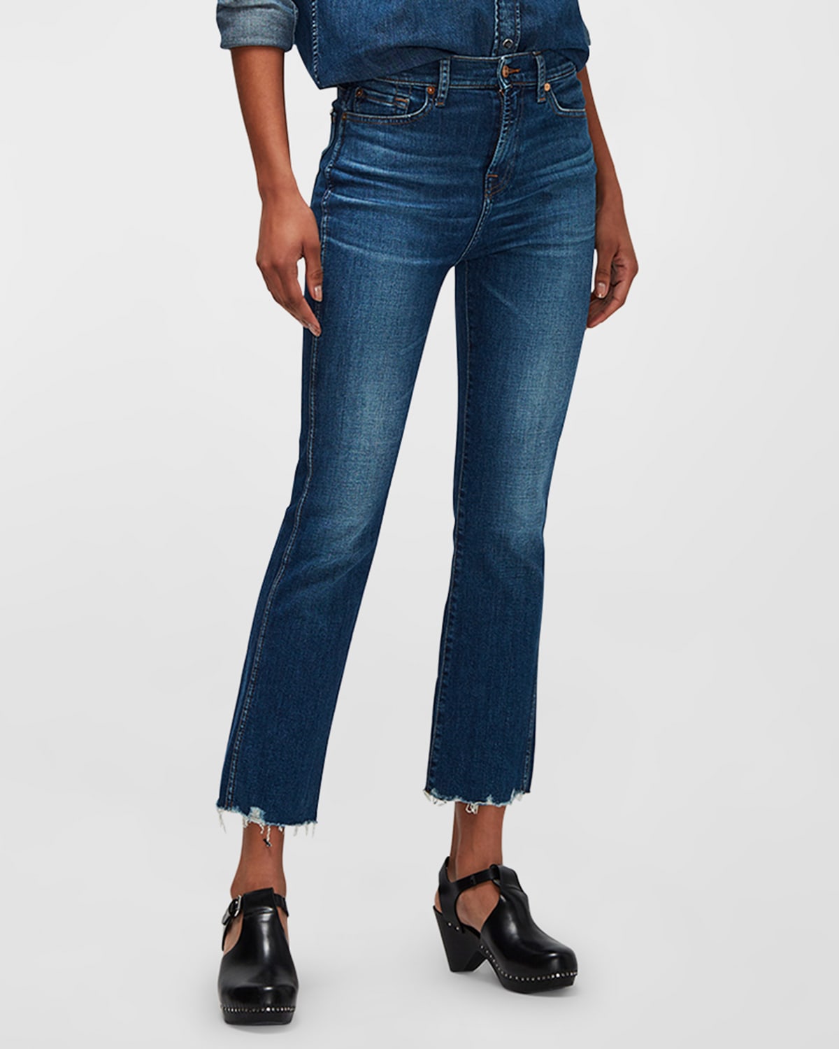 7 FOR ALL MANKIND HIGH WAIST SLIM KICK JEANS