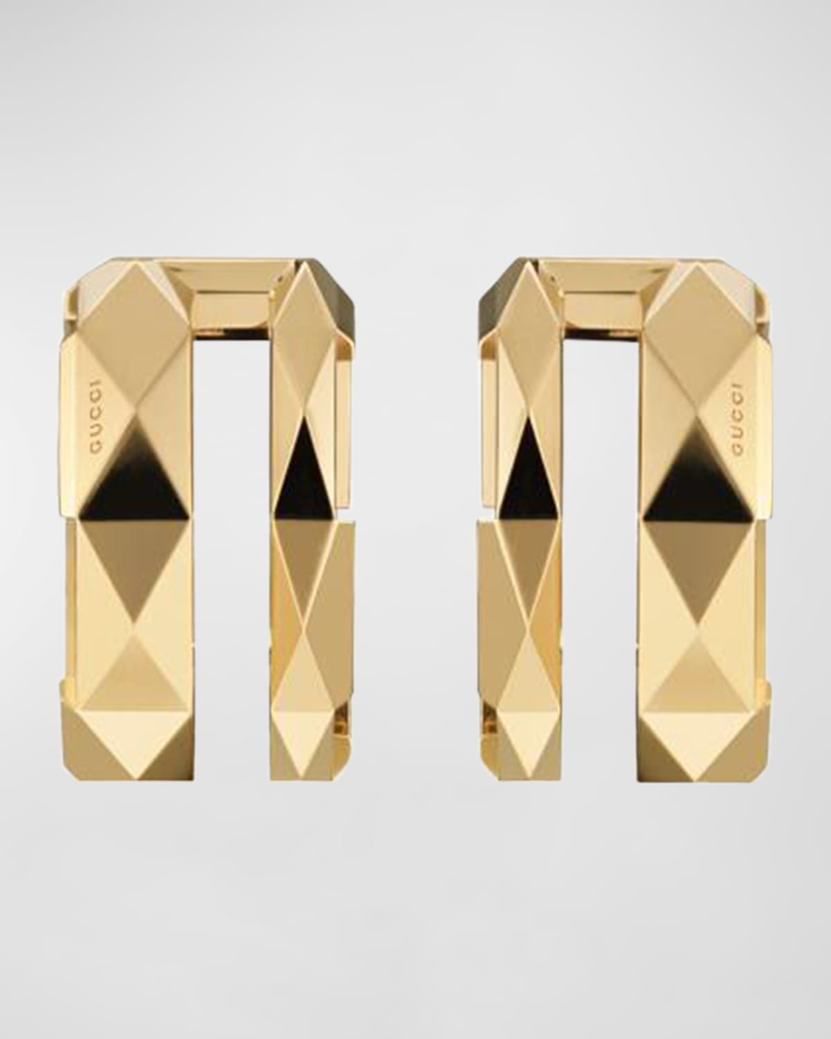 Link to Love Huggie Earrings in 18k Yellow Gold