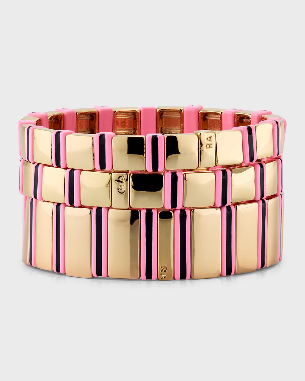 Well Tailored Bracelet in Pink, Set of 3