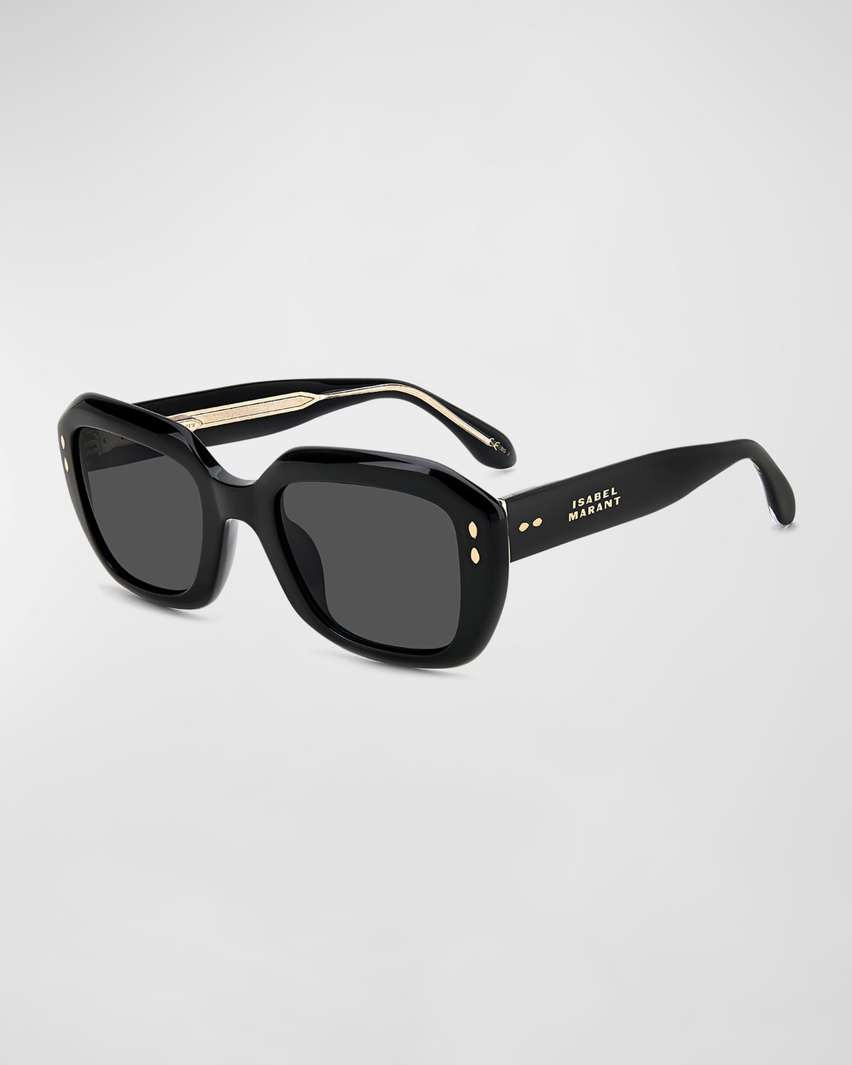 Isabel Marant The New 52mm Rectangular Sunglasses In Black