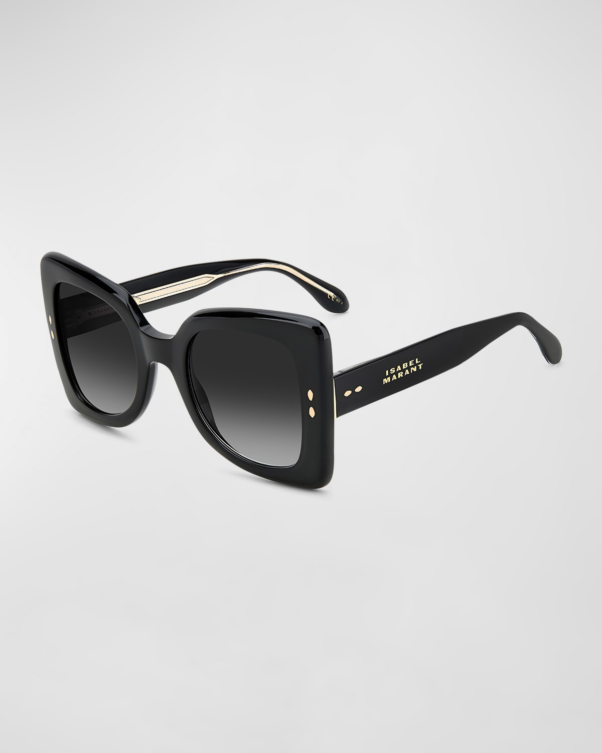 Isabel Marant The New 52mm Gradient Square Sunglasses In Black