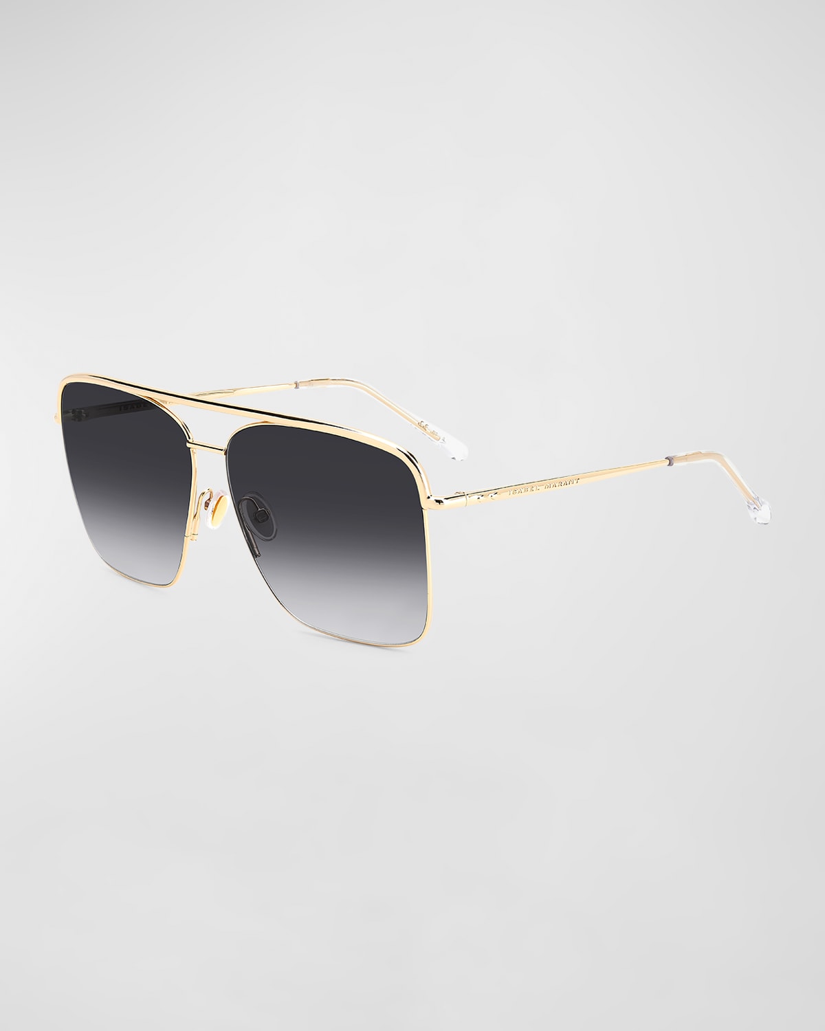 ISABEL MARANT GRADIENT STAINLESS STEEL AVIATOR SUNGLASSES