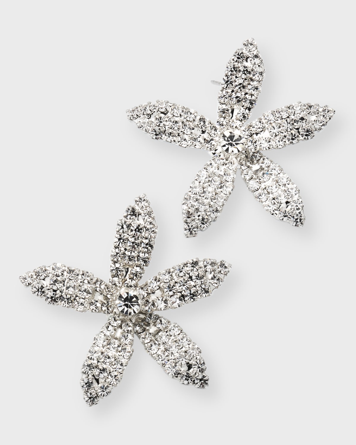 Jennifer Behr Elena Crystal Stud Earrings In Silver