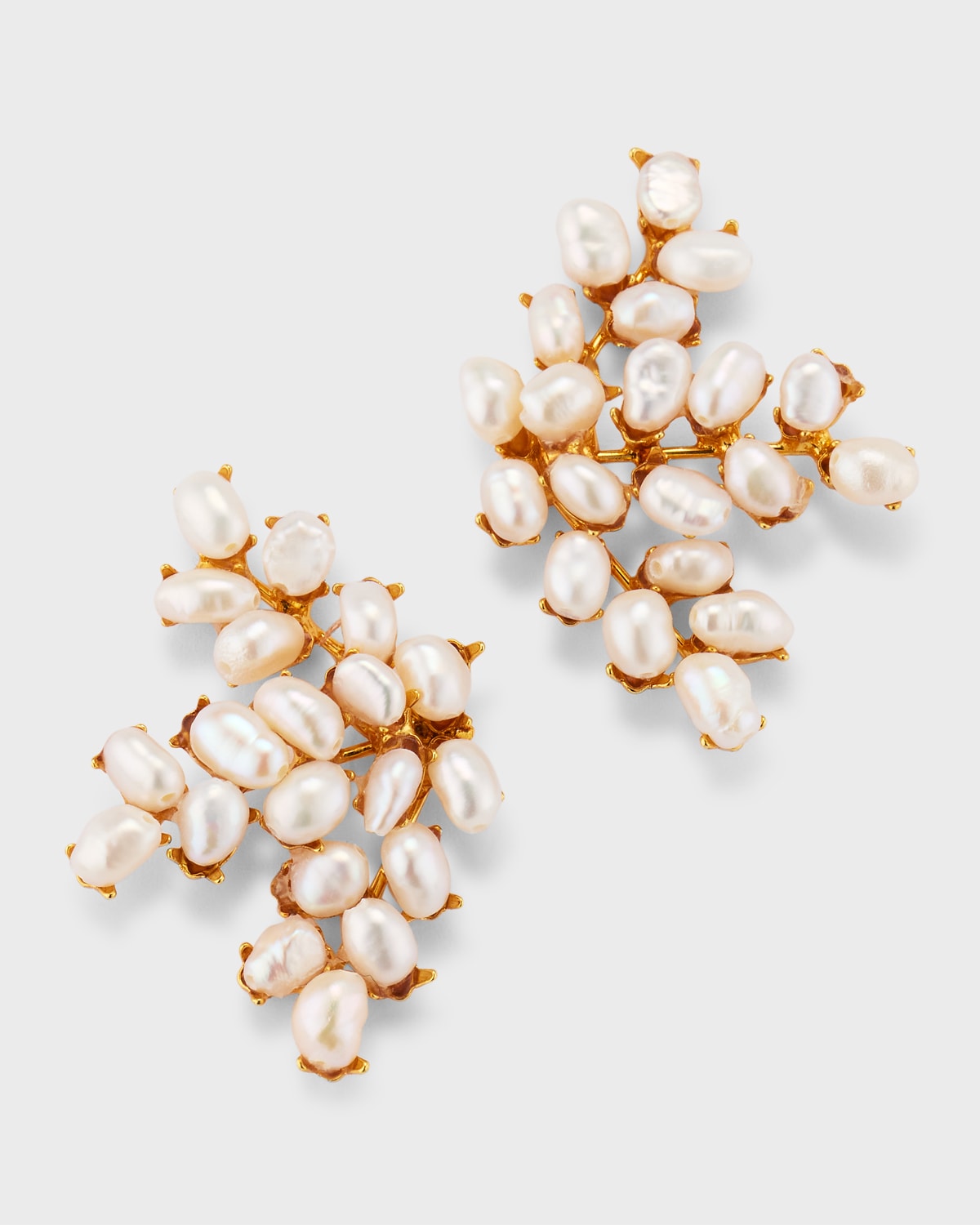 Jennifer Behr Franca Pearl Earrings In Pearl-gold
