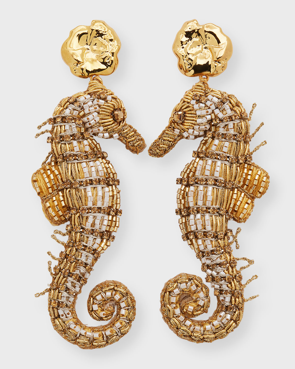 Mignonne Gavigan Sorrento Seahorse Earrings In Gold