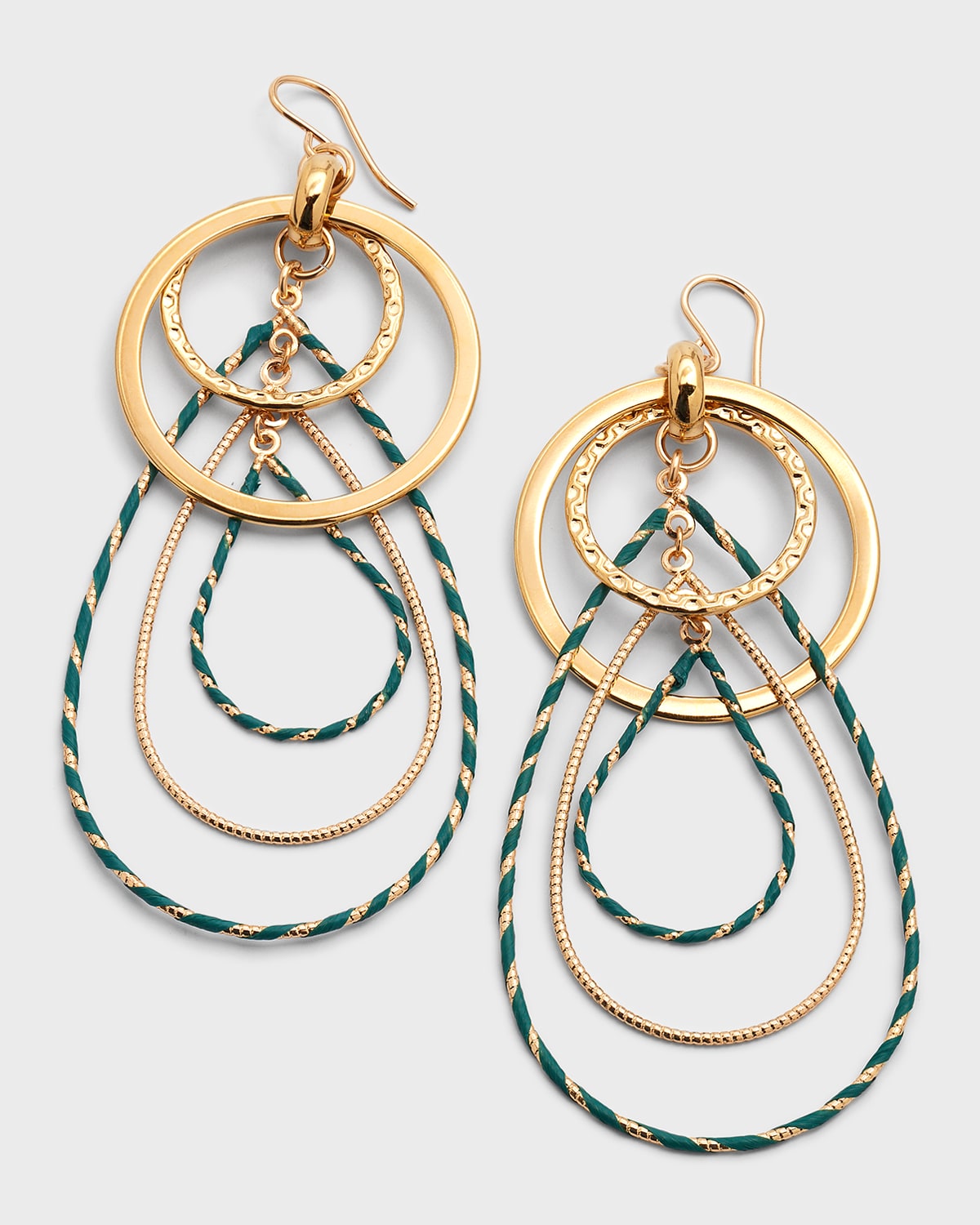 Multi-Link Wrapped Earrings