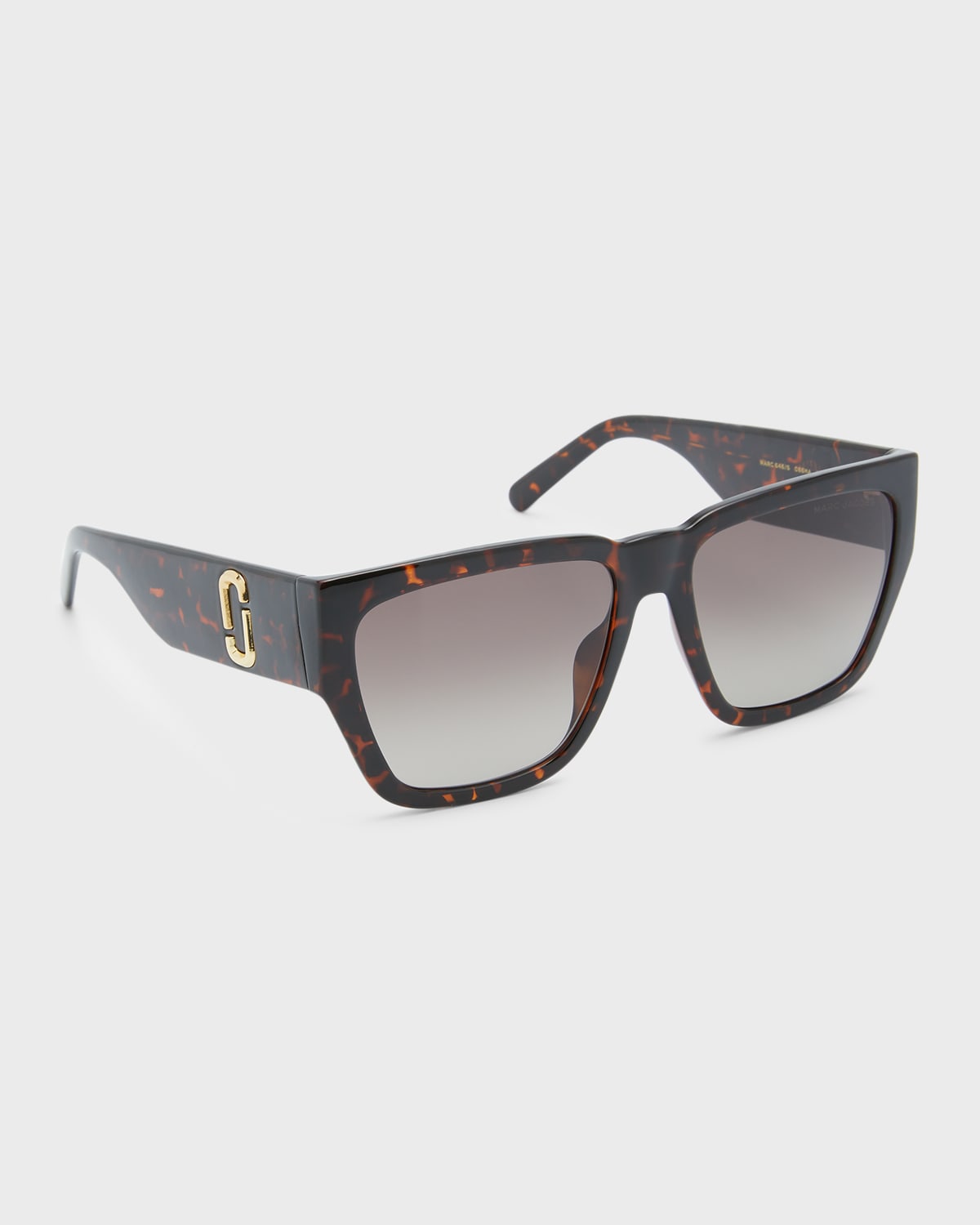 Shop Marc Jacobs J Marc Logo Square Plastic Sunglasses In Hvn