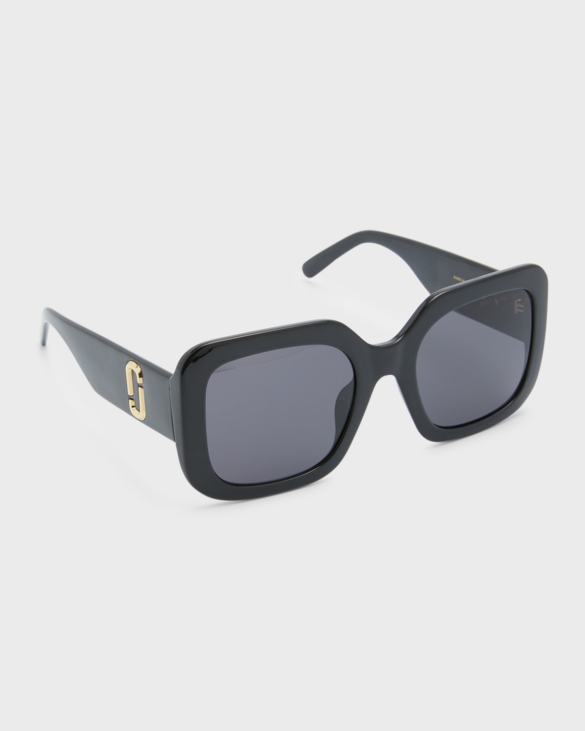 Marc Jacobs Women's 53mm Square Colorblocked Sunglasses In Black