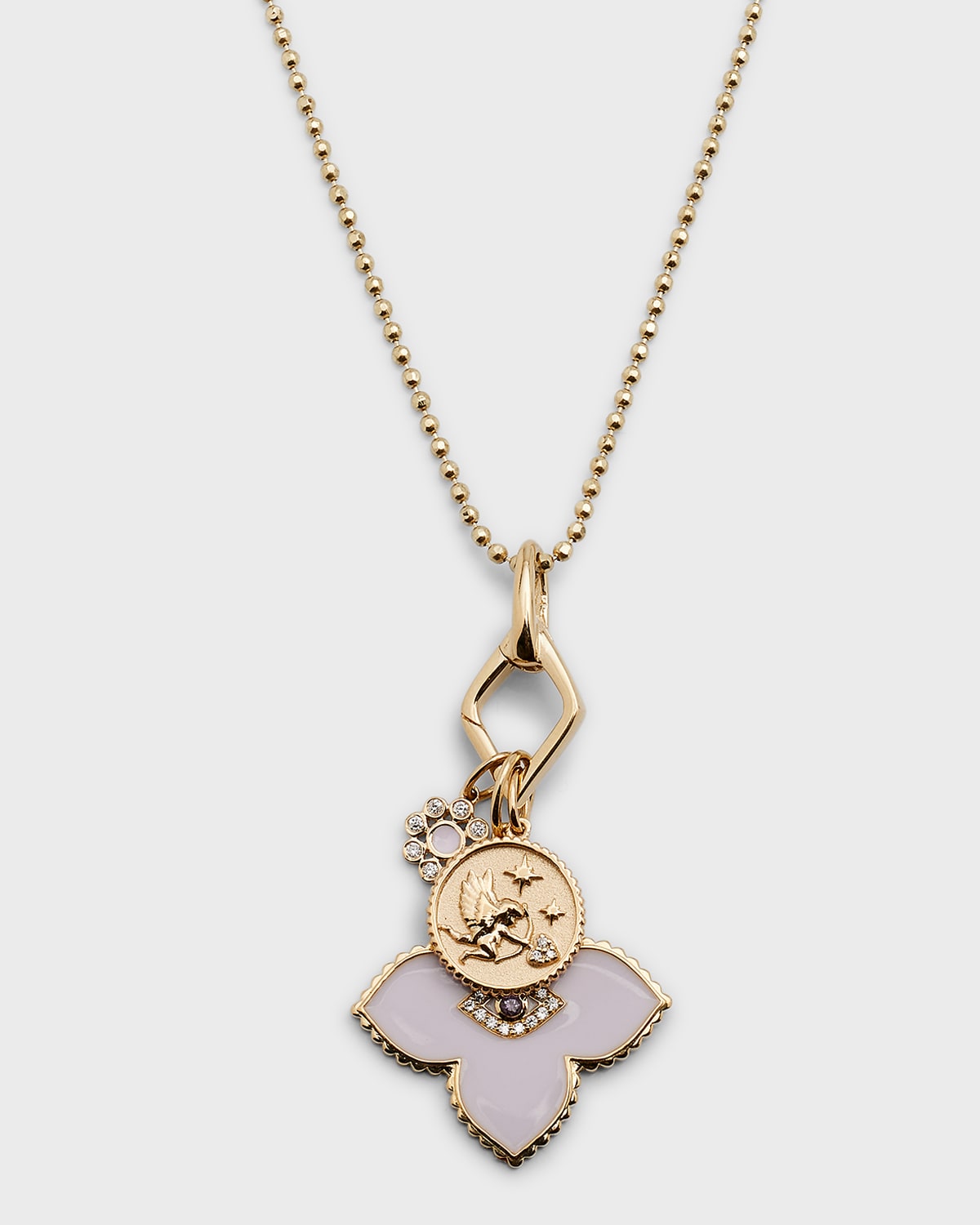 Sydney Evan Women's 14k Gold, Diamond & Amethyst Lilac Charm Necklace