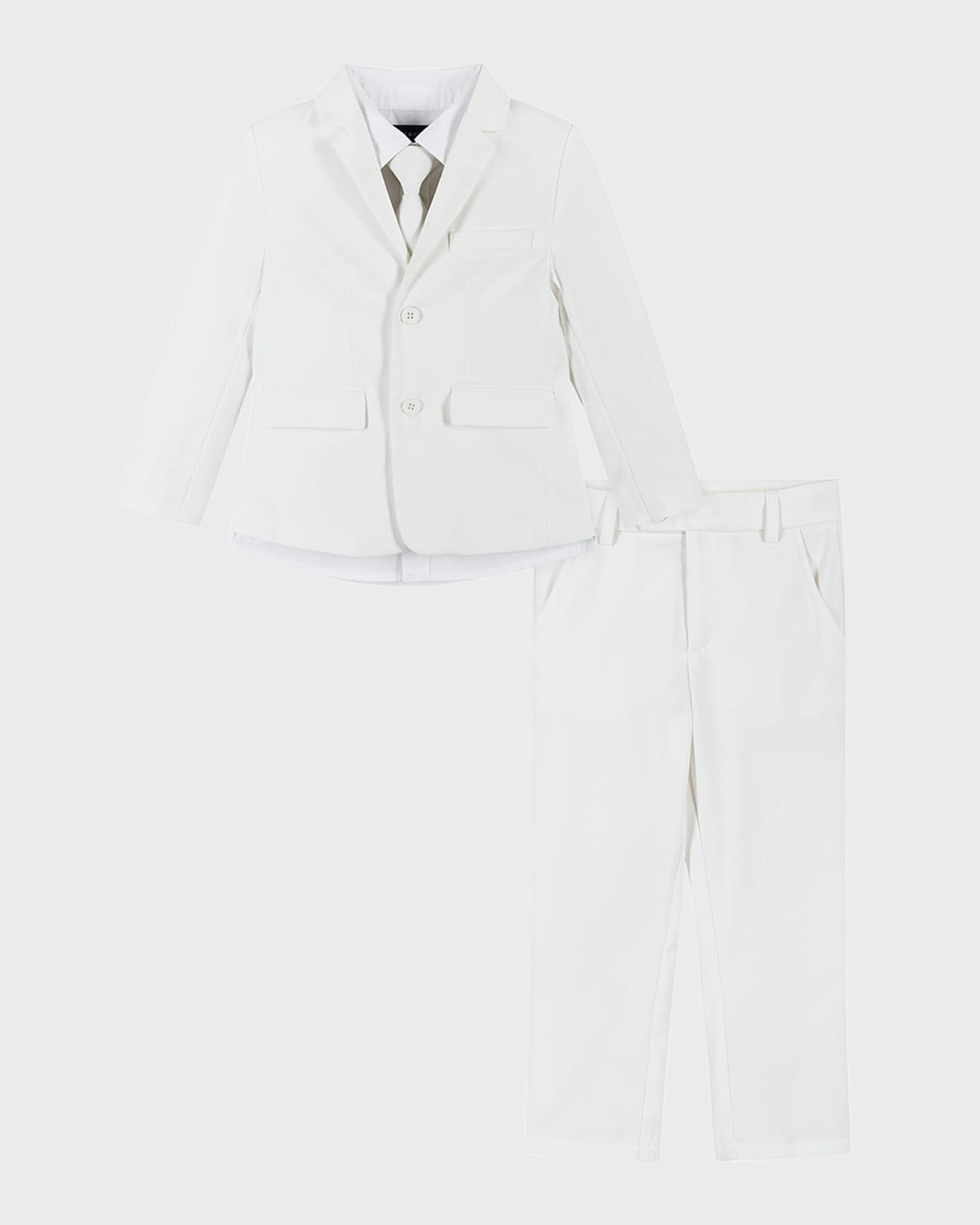 Shop Andy & Evan Boy's Two-piece Suit Set In White