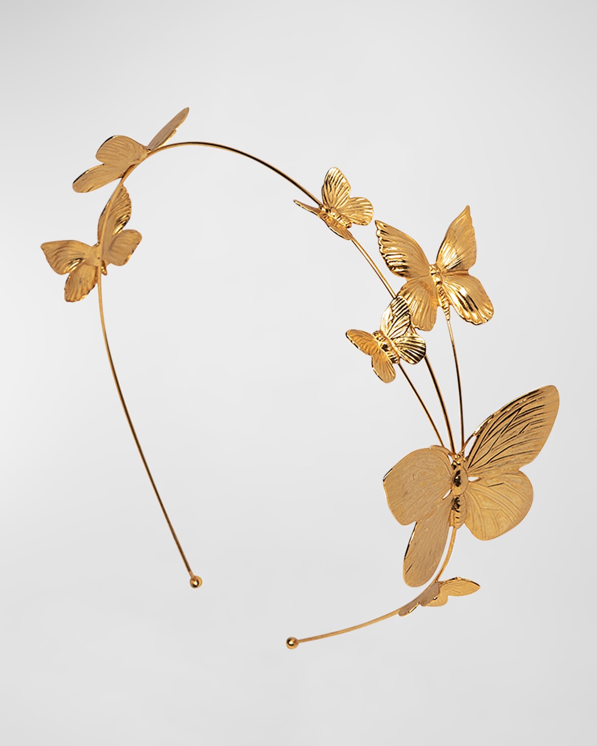 Jennifer Behr Polina Butterfly Headband In Gold