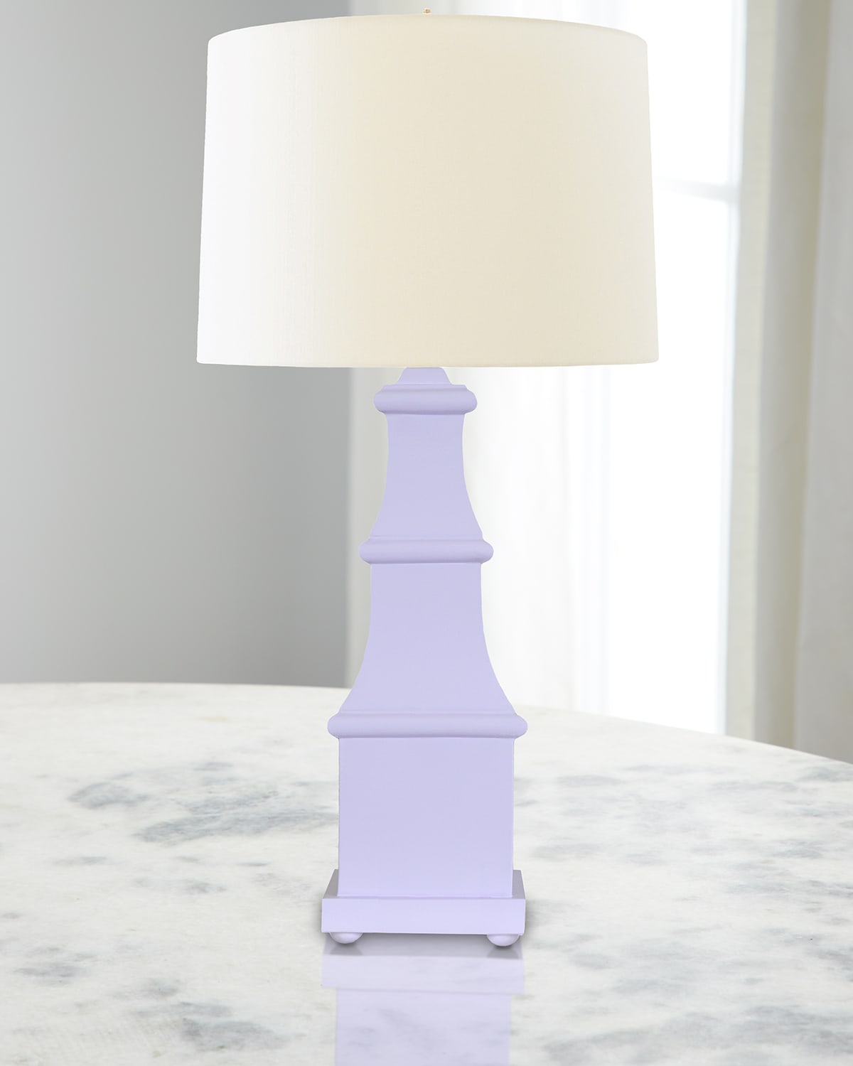 Worlds Away Allegra Lamp In Purple